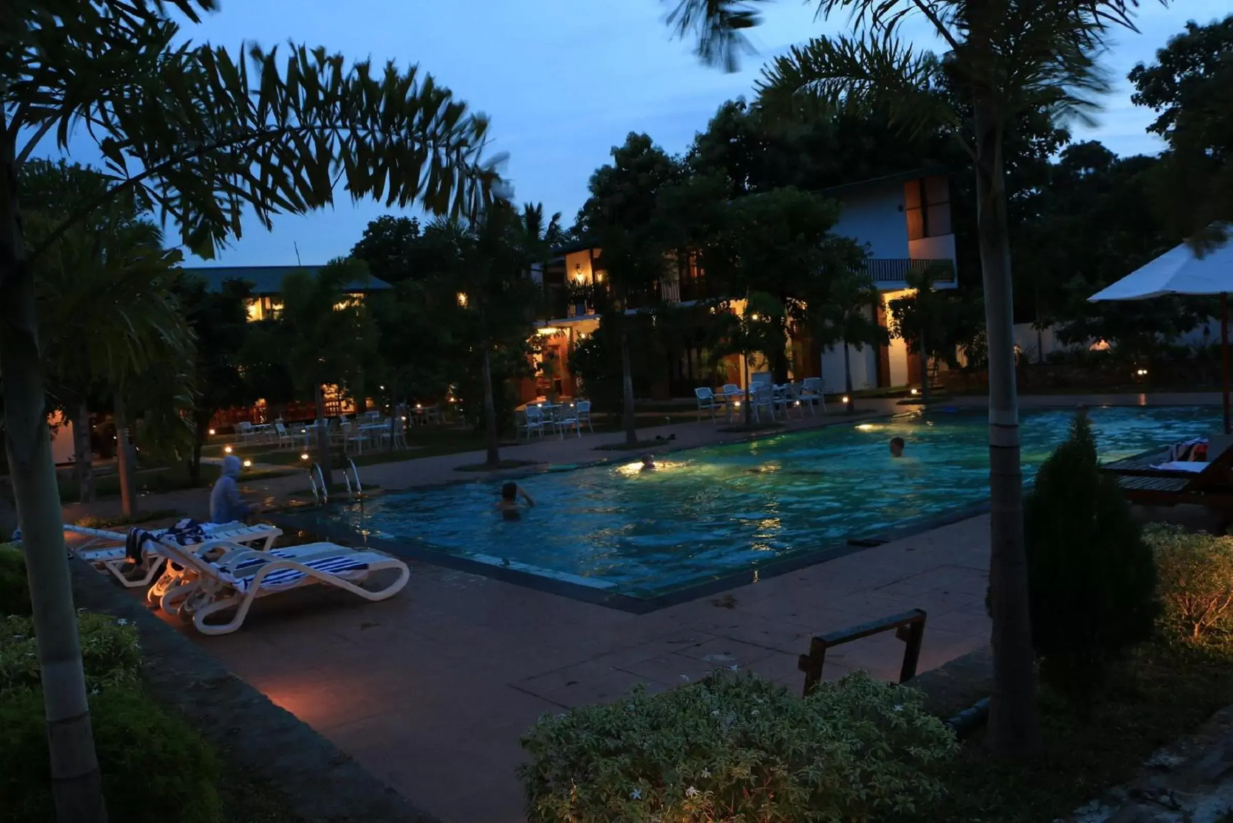 Night, Swimming Pool in Gamodh Citadel Resort