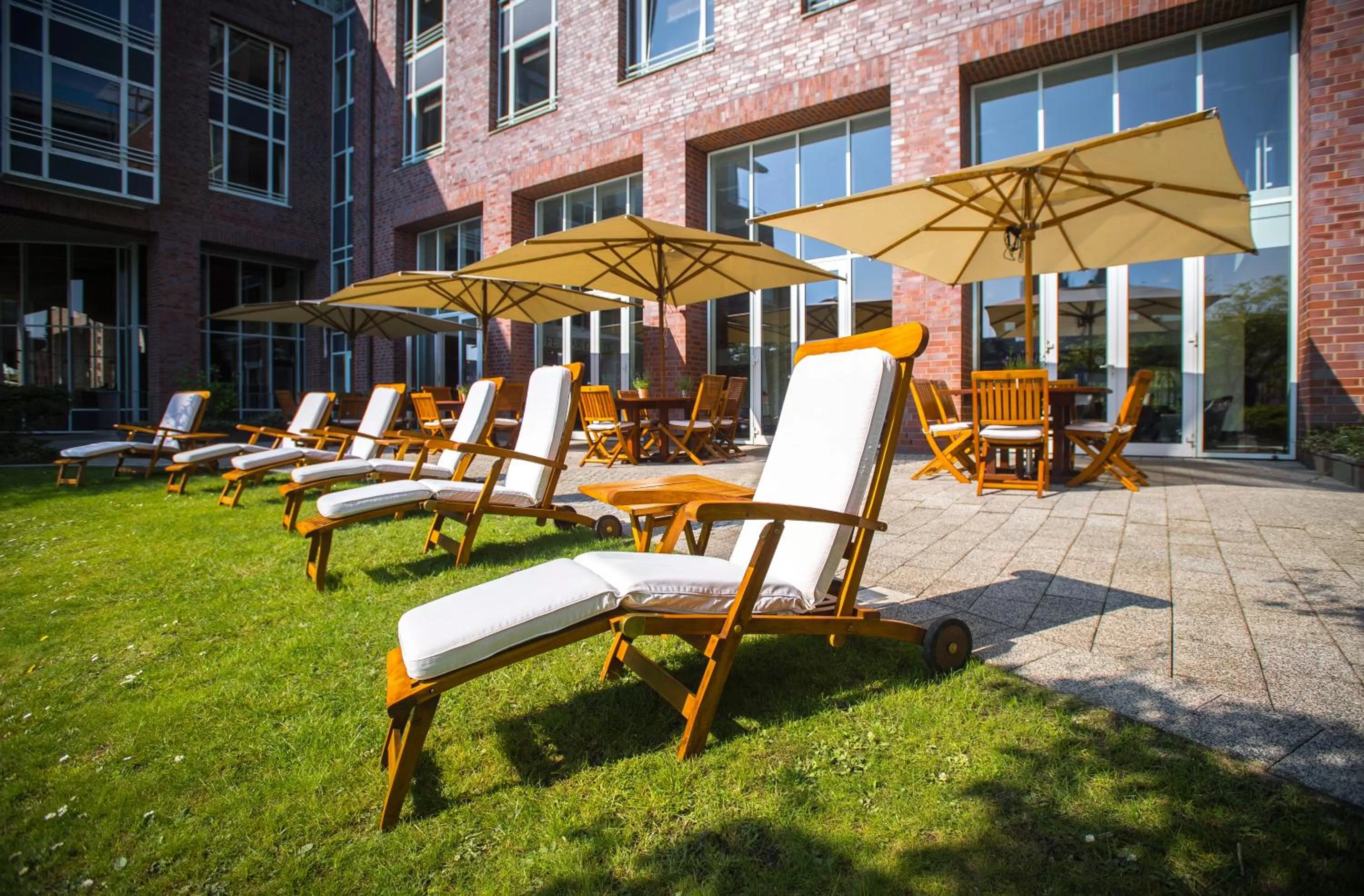 Balcony/Terrace in Radisson Blu Senator Hotel, Lübeck
