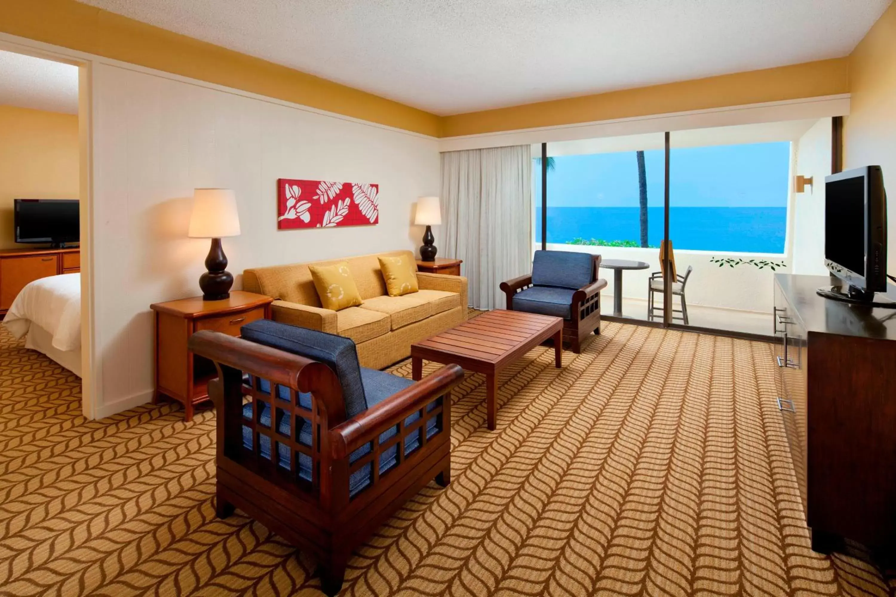 Living room in Outrigger Kona Resort and Spa