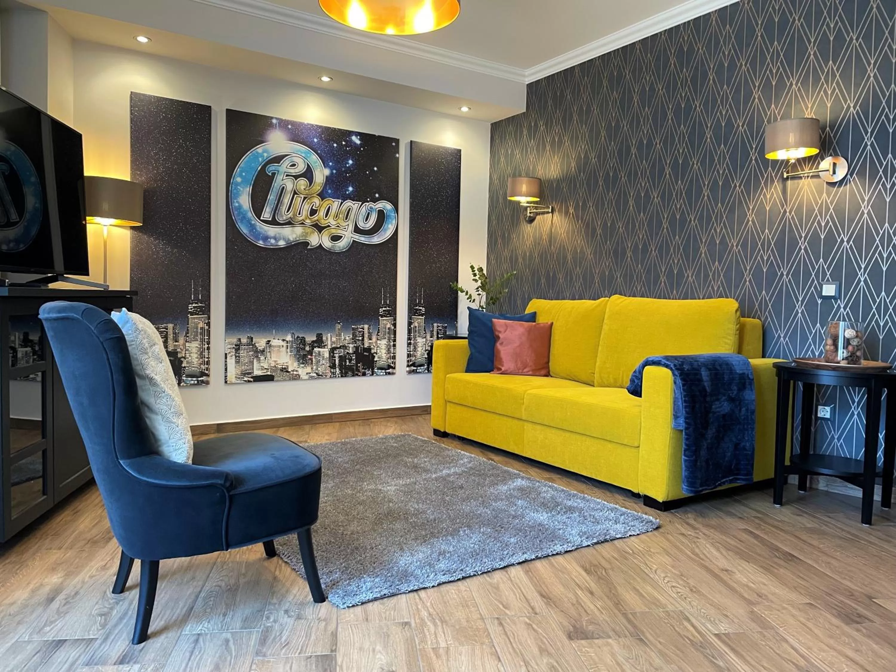 Photo of the whole room in Chicago Vendégház