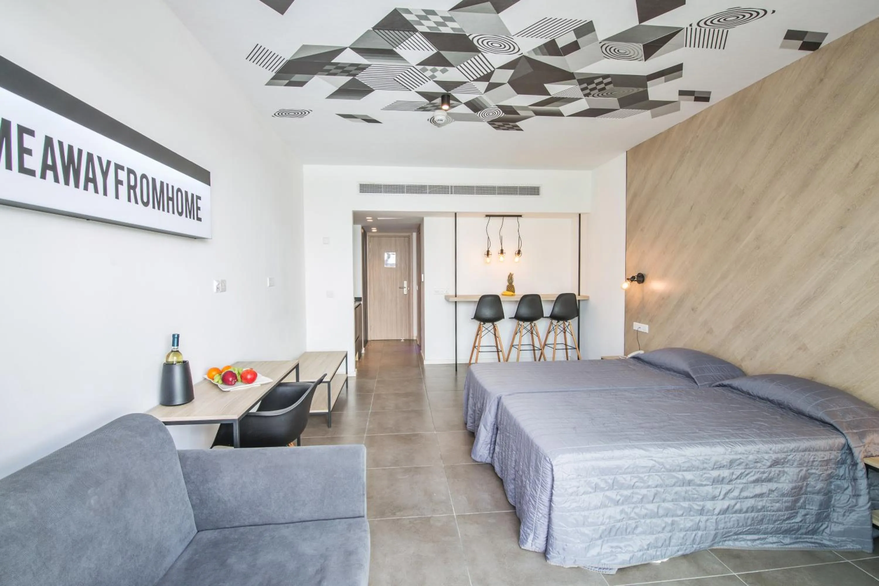 Bed in Anthea Hotel Apartments