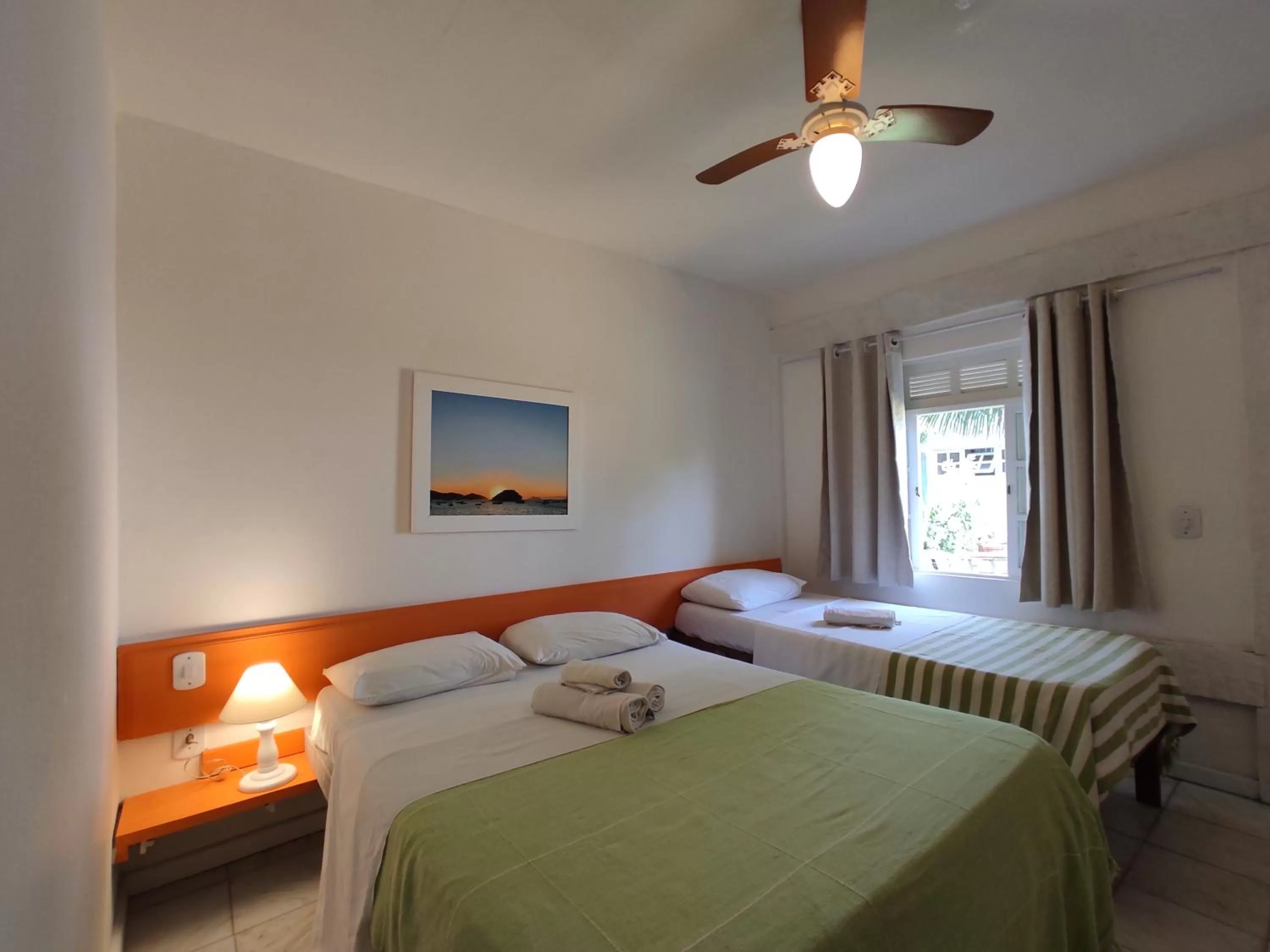 Bed in Pousada Manaaki