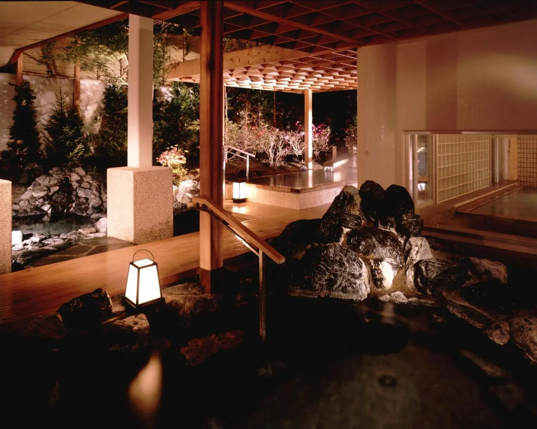 Hot Spring Bath in Hanabishi Hotel