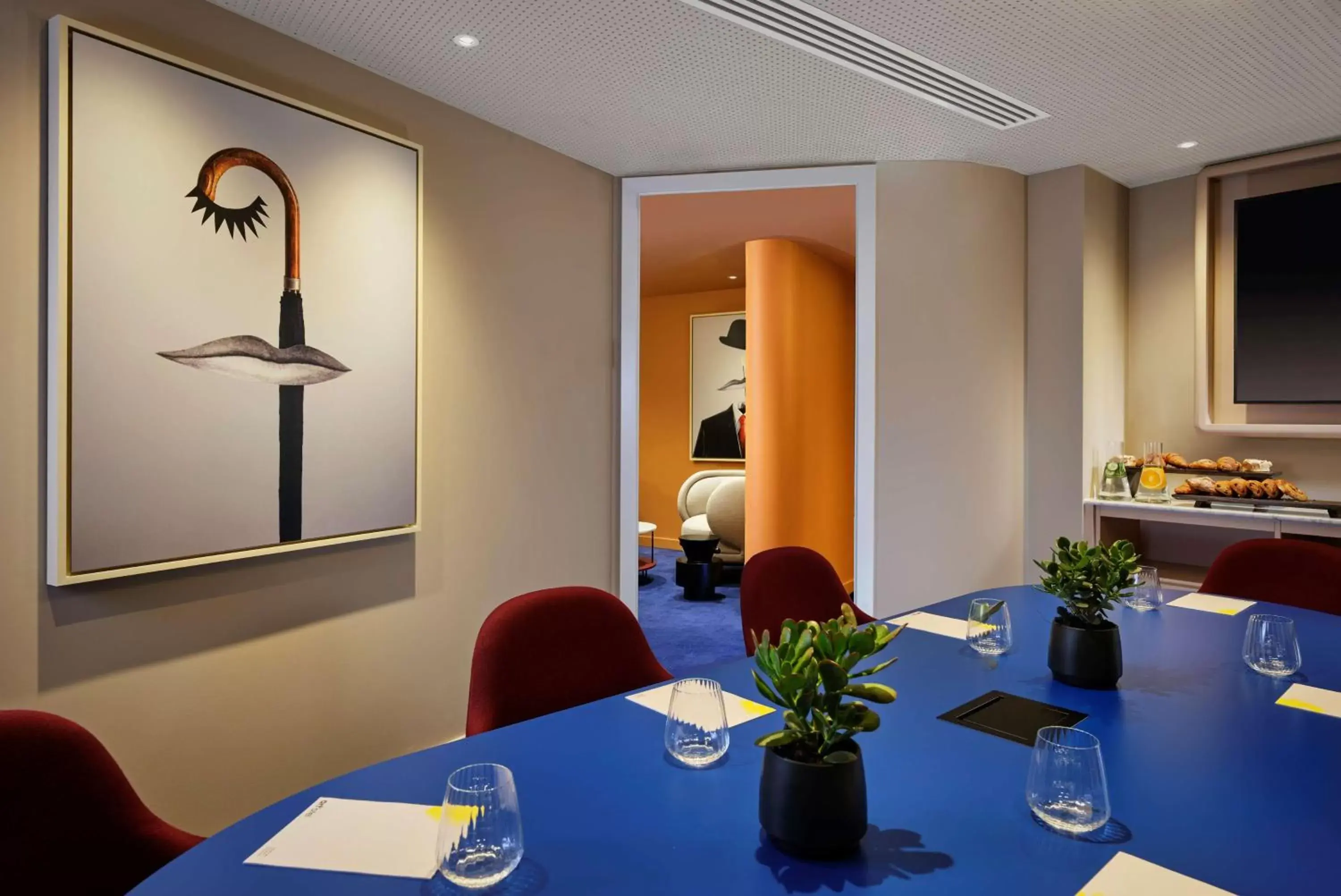 Meeting/conference room, Restaurant/Places to Eat in art'otel London Battersea Power Station, Powered by Radisson Hotels