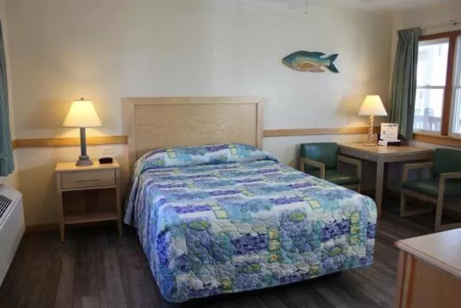 Bed in Pony Island Inn