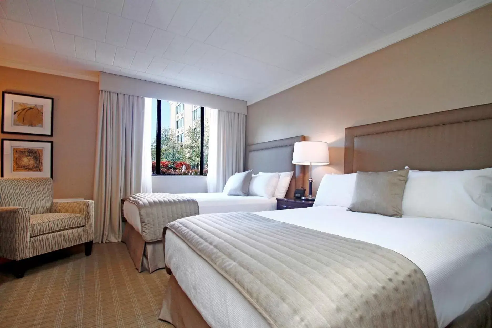 Bed in Ethan Allen Hotel