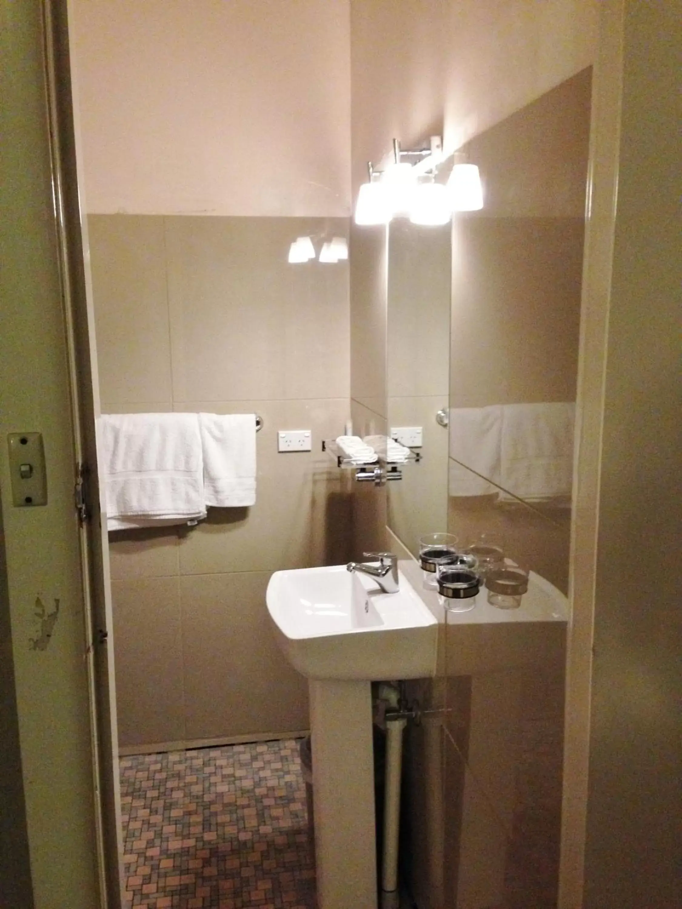 Bathroom in Avalon Motel