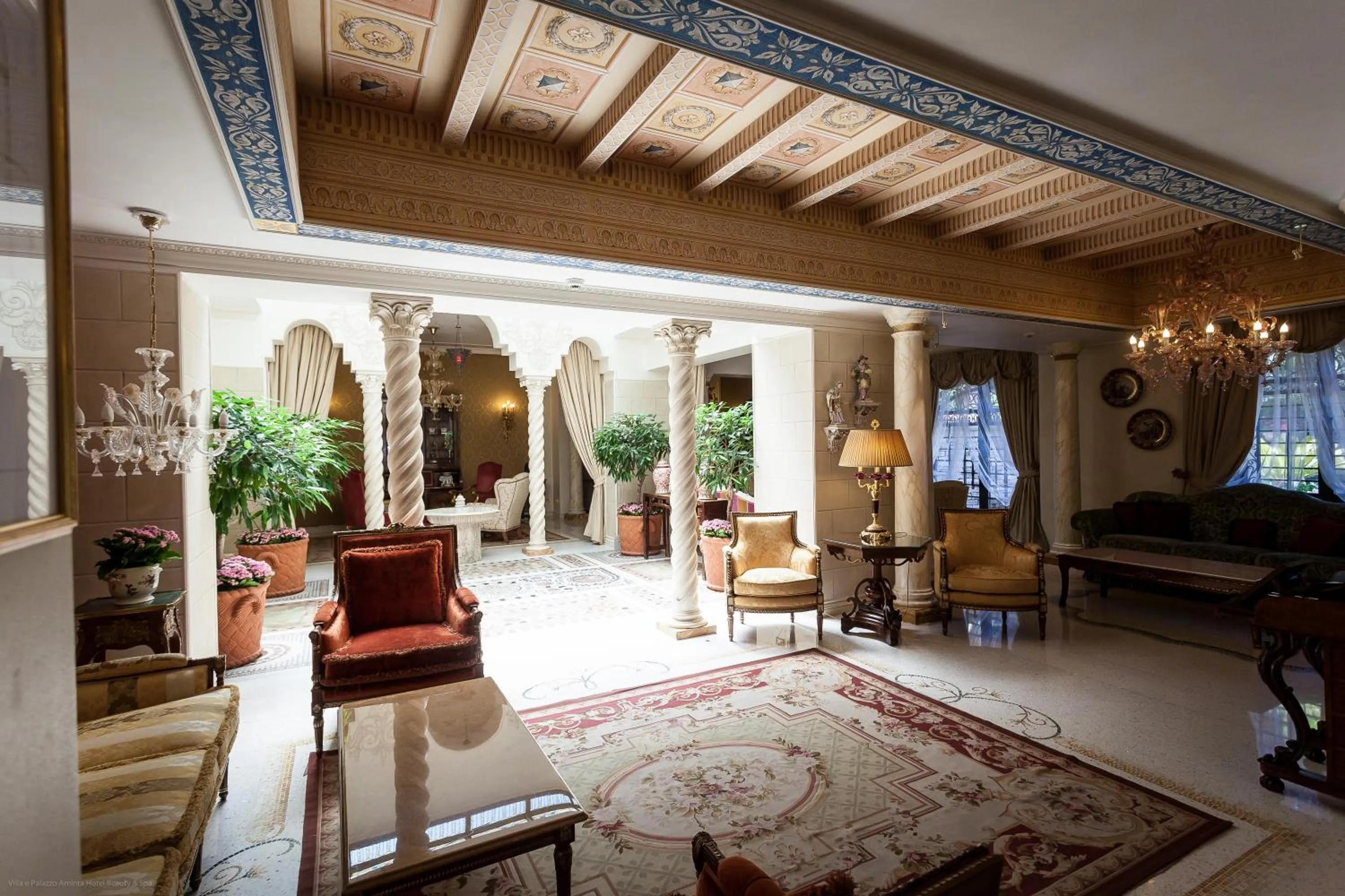Lobby or reception in Villa e Palazzo Aminta - A Leading Hotel of The World