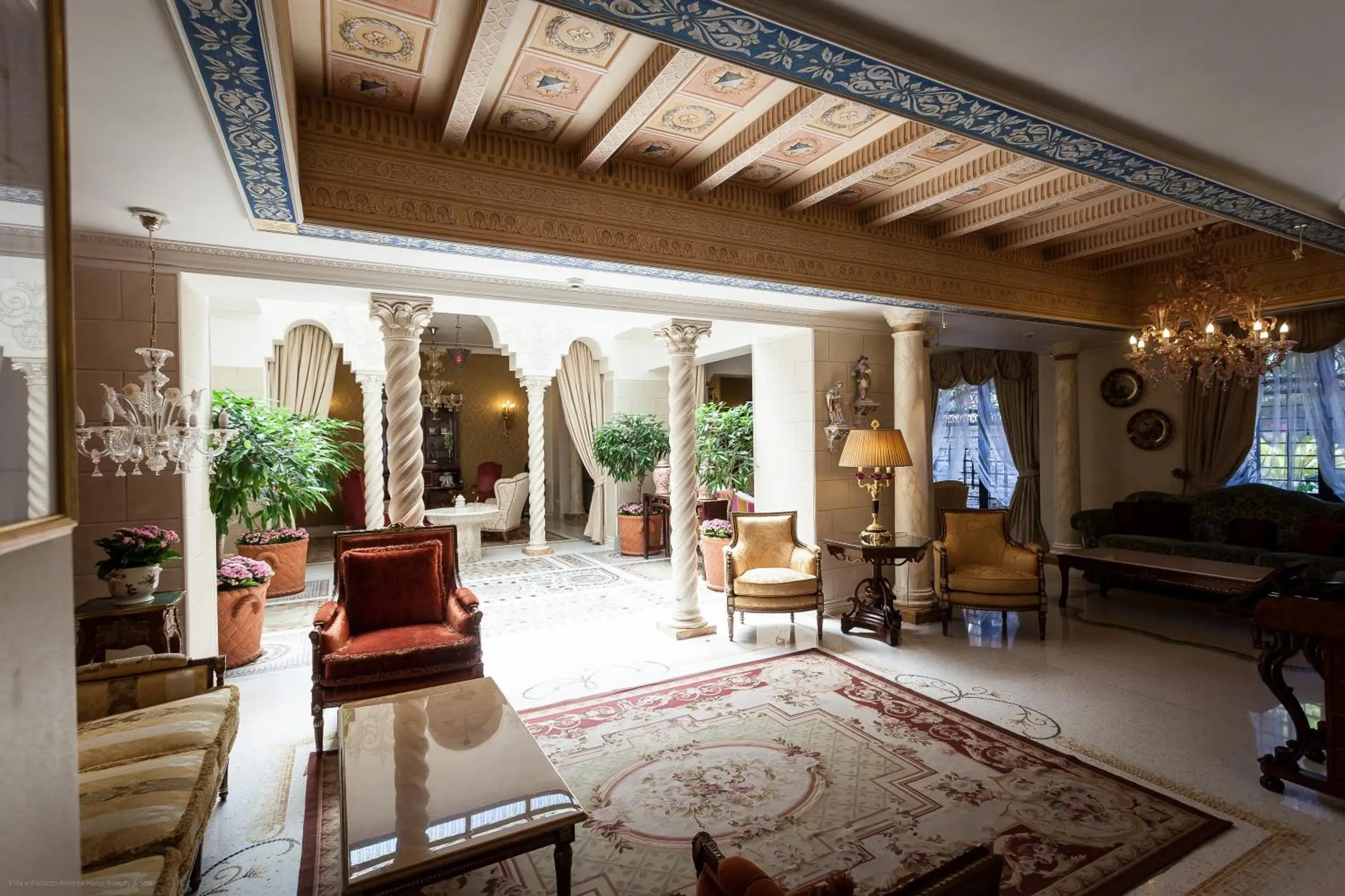 Lobby or reception, Lobby/Reception in Hotel Villa E Palazzo Aminta