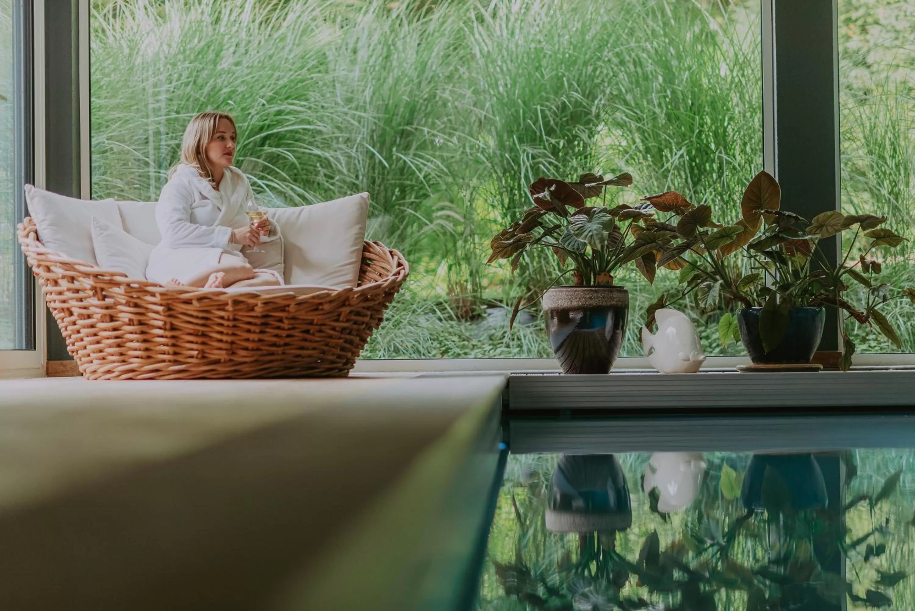 Garden view in Villa Geva