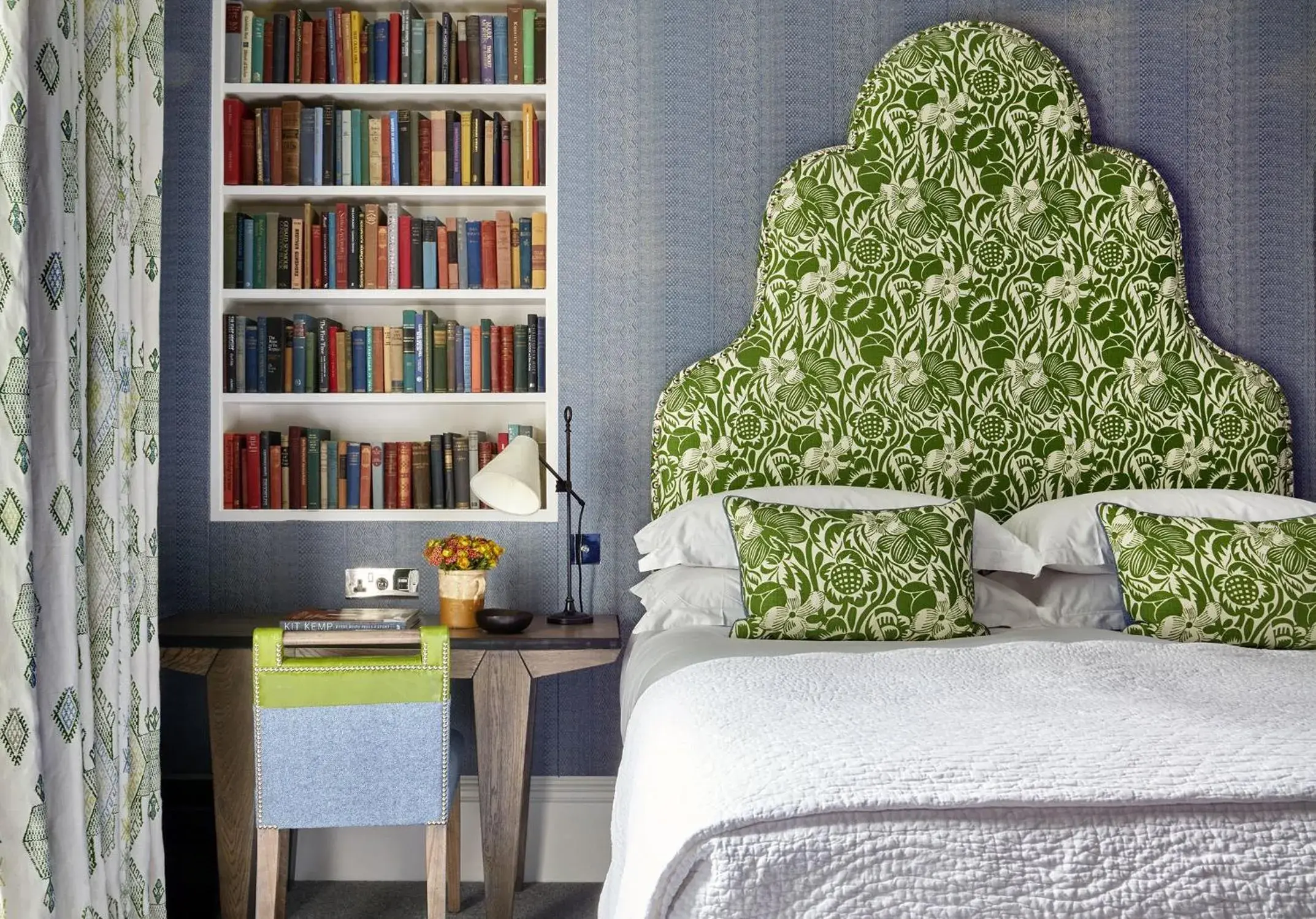Bedroom, Library in Number Sixteen, Firmdale Hotels