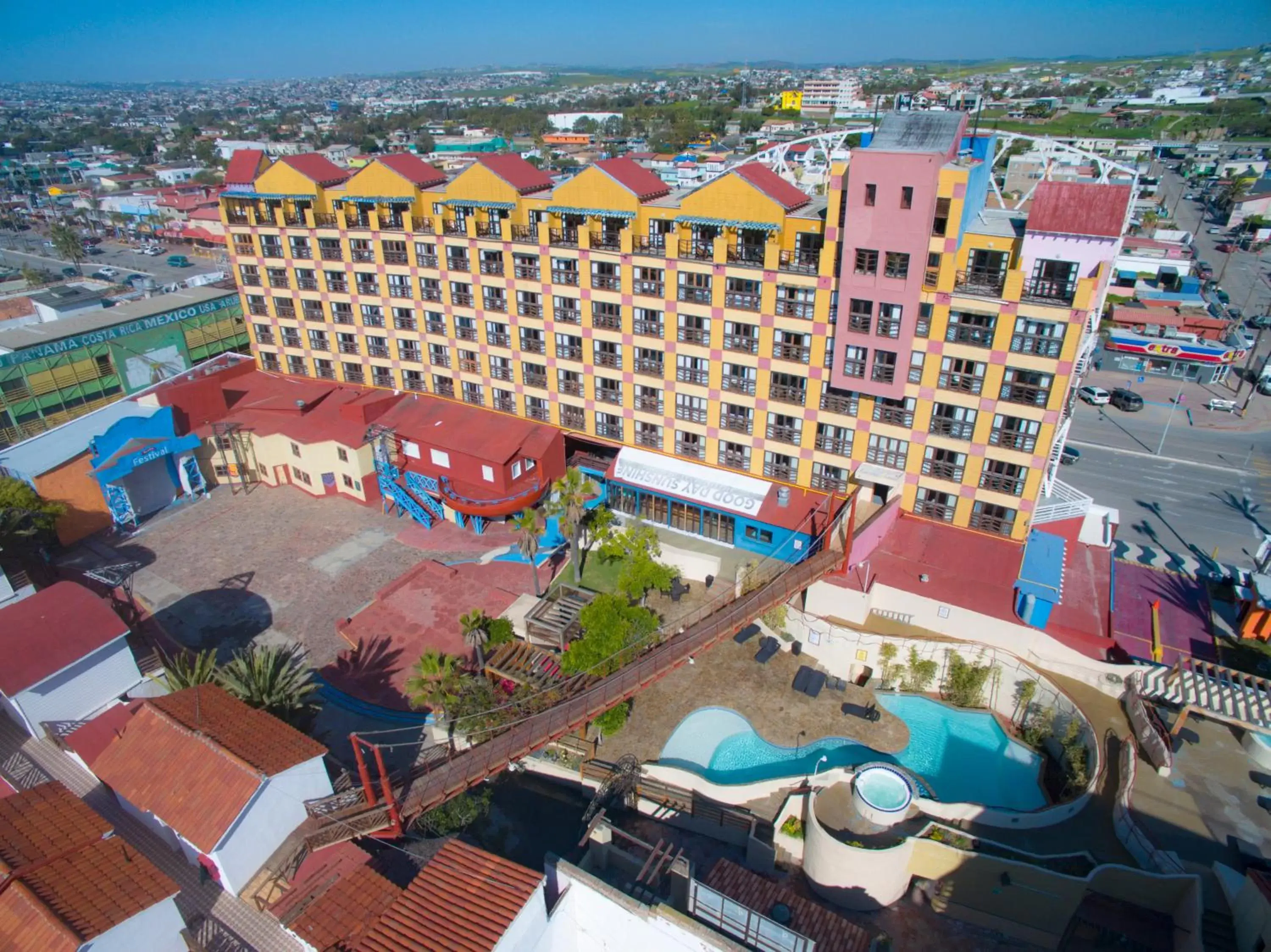 Bird's eye view in Hotel Festival Plaza Playas Rosarito Bird's eye view in Hotel Festival Plaza Playas Rosarito