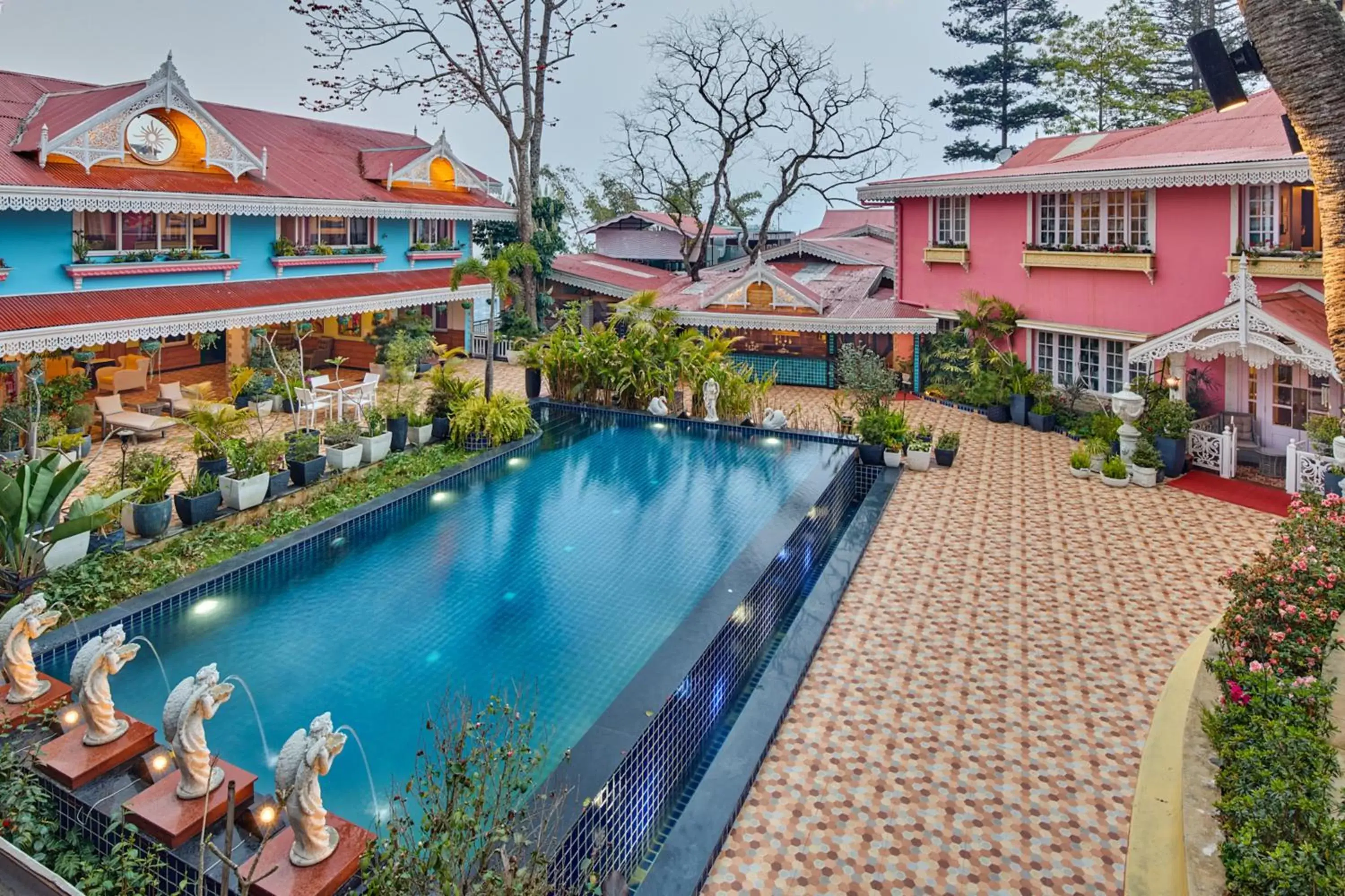 Property building, Pool View in MAYFAIR Himalayan Spa Resort