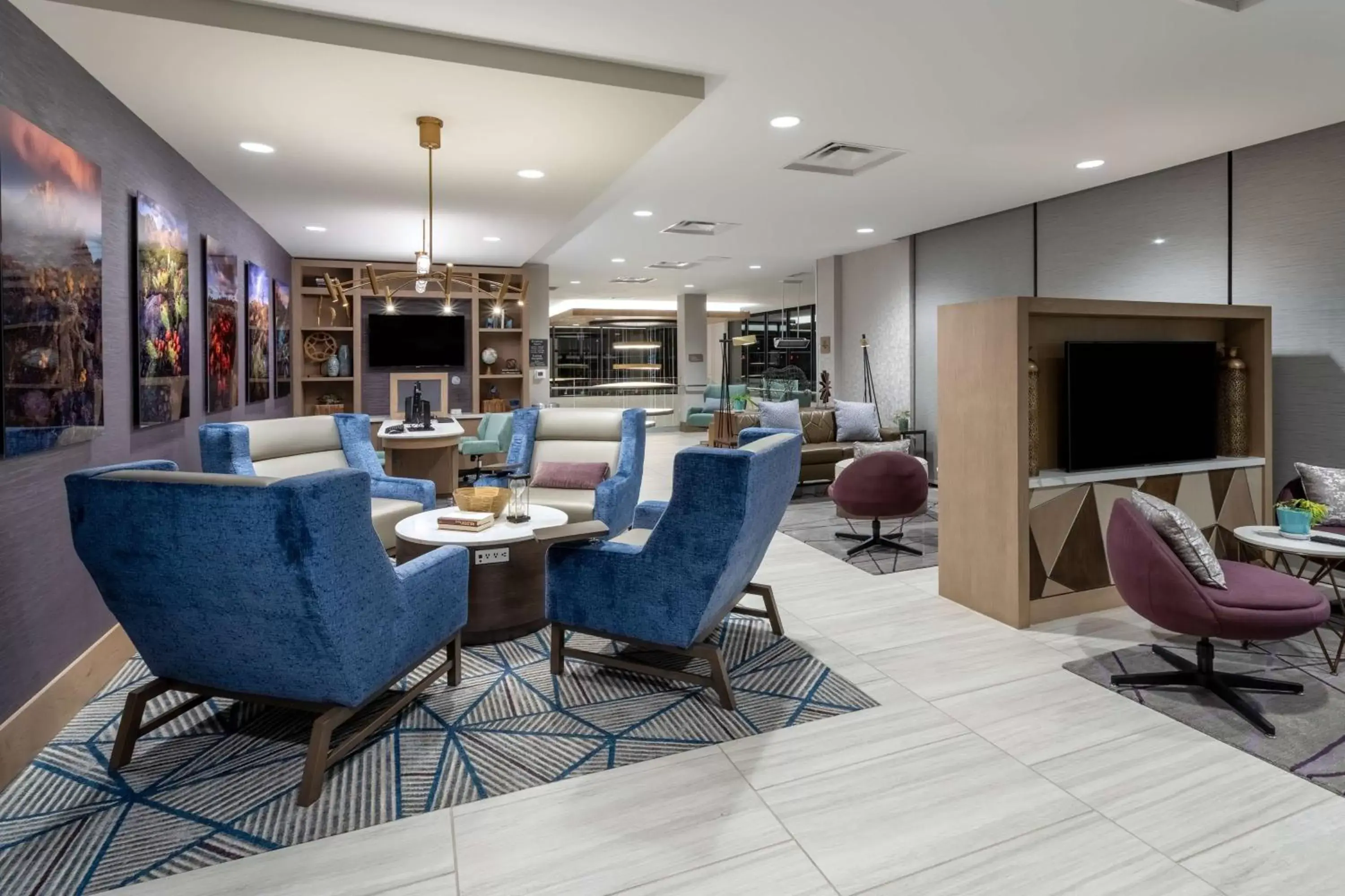 Lobby or reception in Homewood Suites By Hilton Albuquerque Downtown