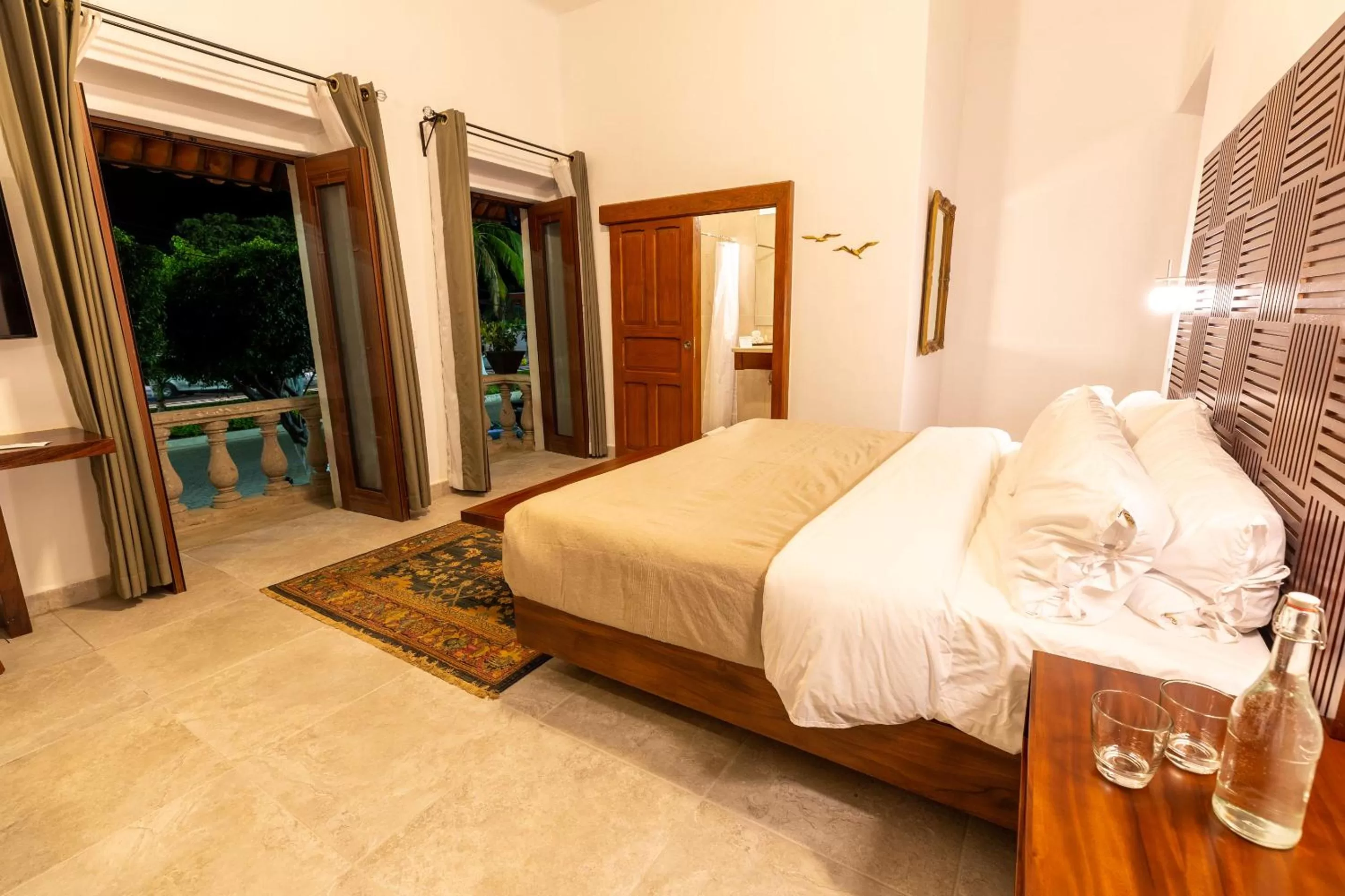 Bed in Plaza Chapala Hotel