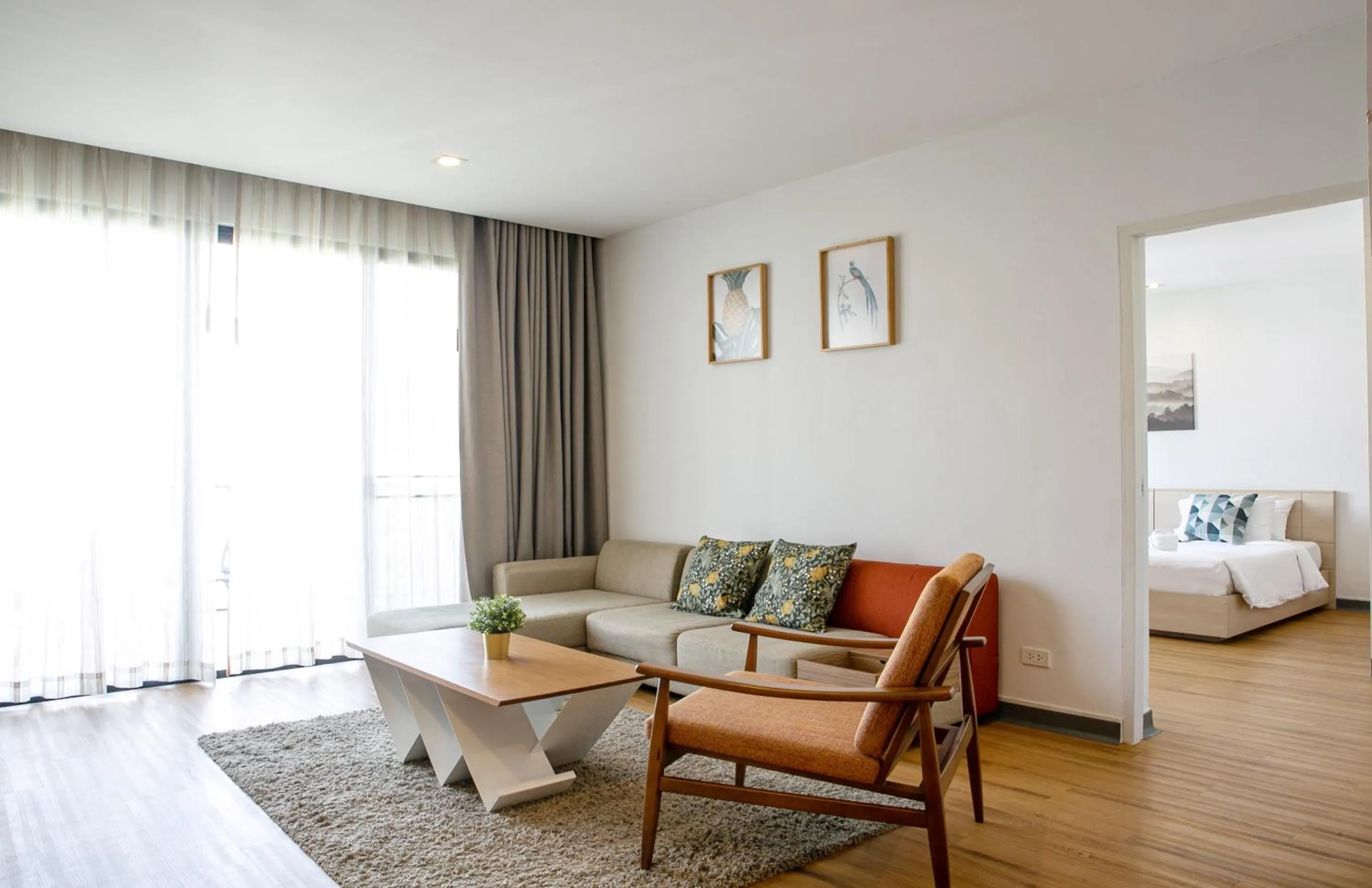 Living room, Bed in The Silver Palm Wellness Resort