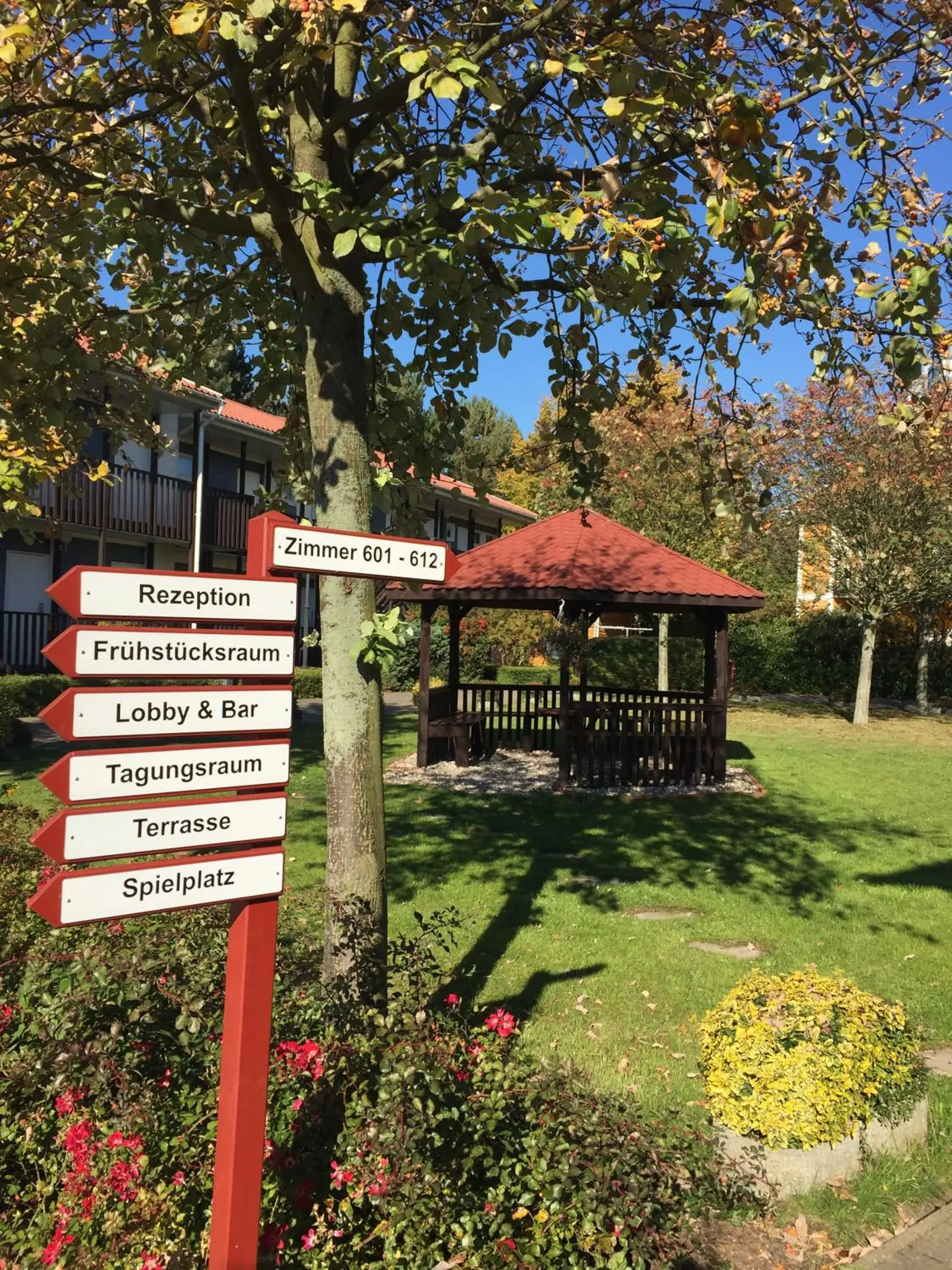 Garden view in Schwedenhaus Wismar