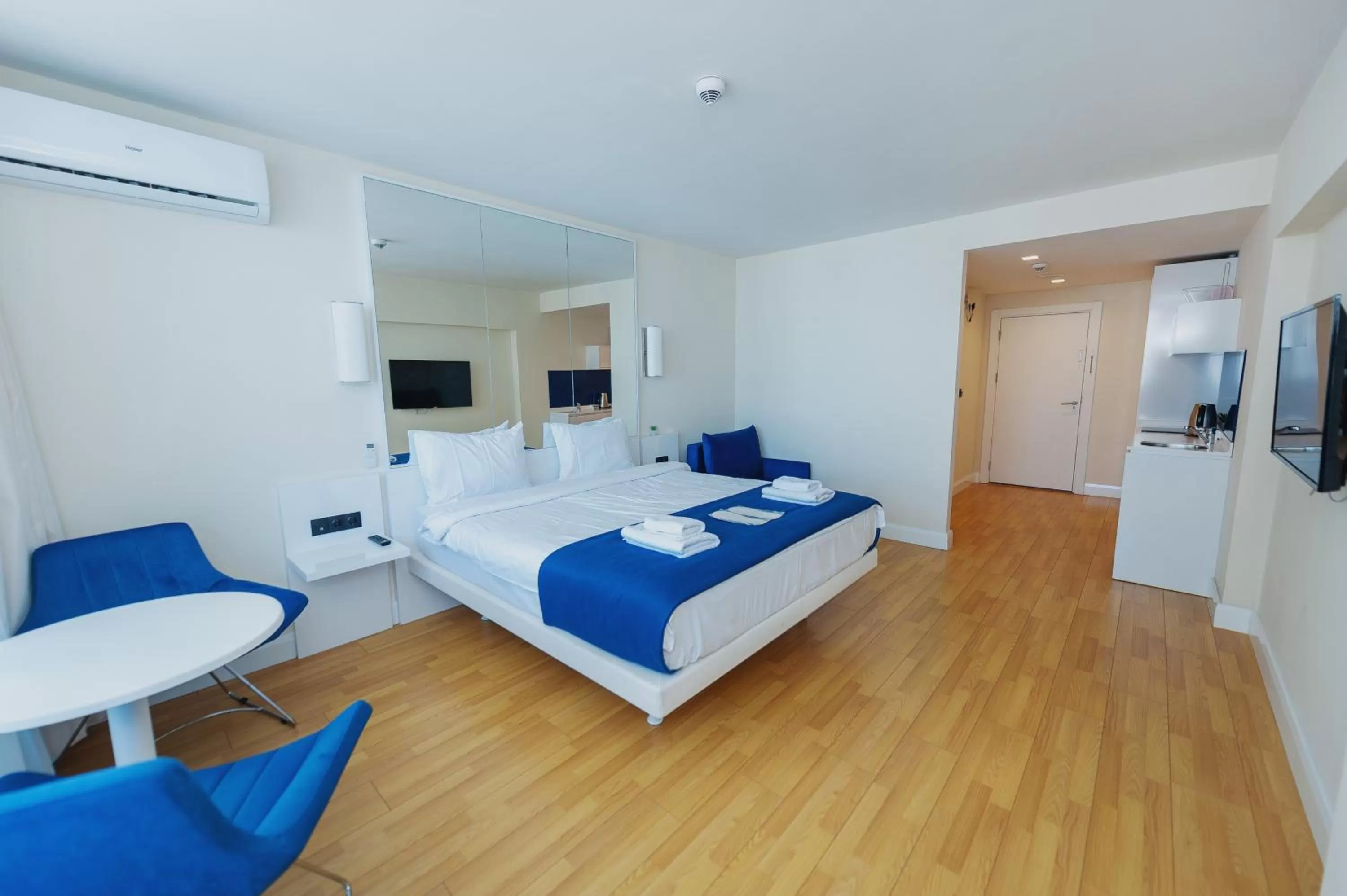 Bed in Orbi City Luxury Suite