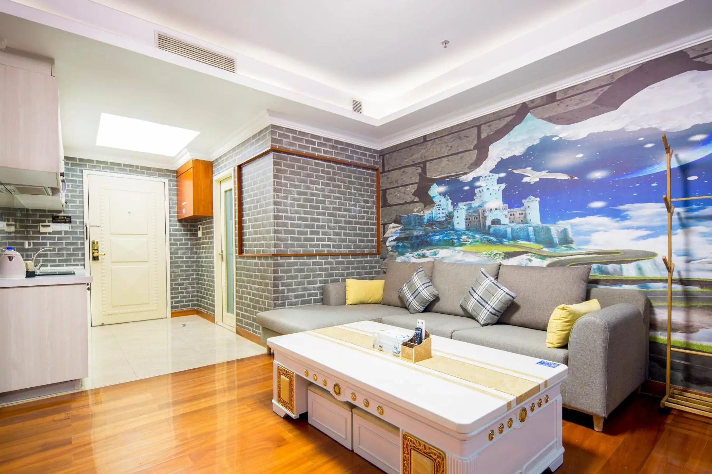 Decorative detail, Seating Area in Guangzhou Manhattan International Apartment Zhengjia Branch
