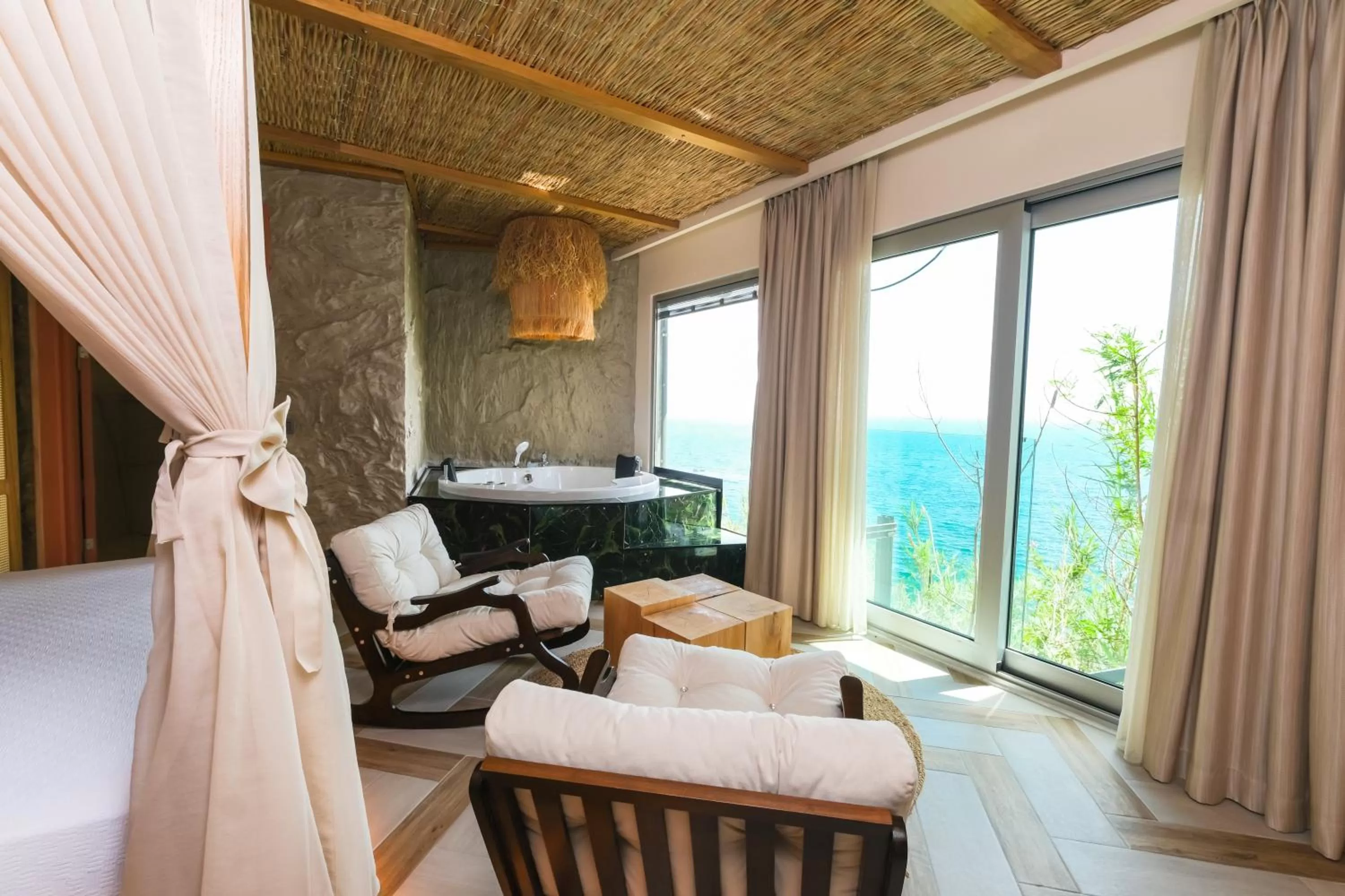 Bed in Bilem Hotel Beach & Spa