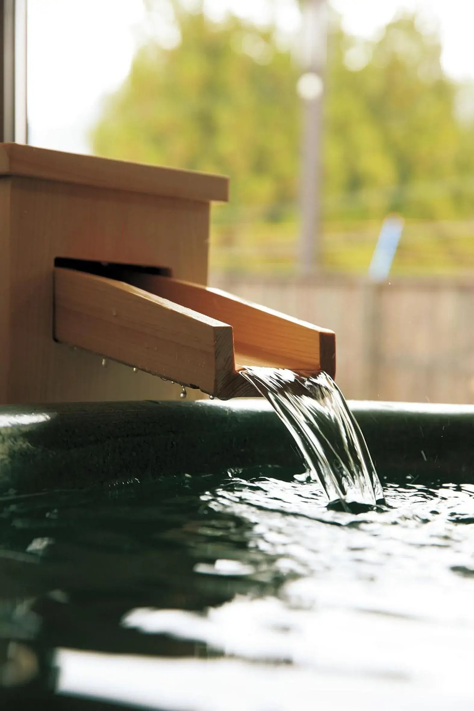 Open Air Bath in Hotel Morinokaze Tateyama