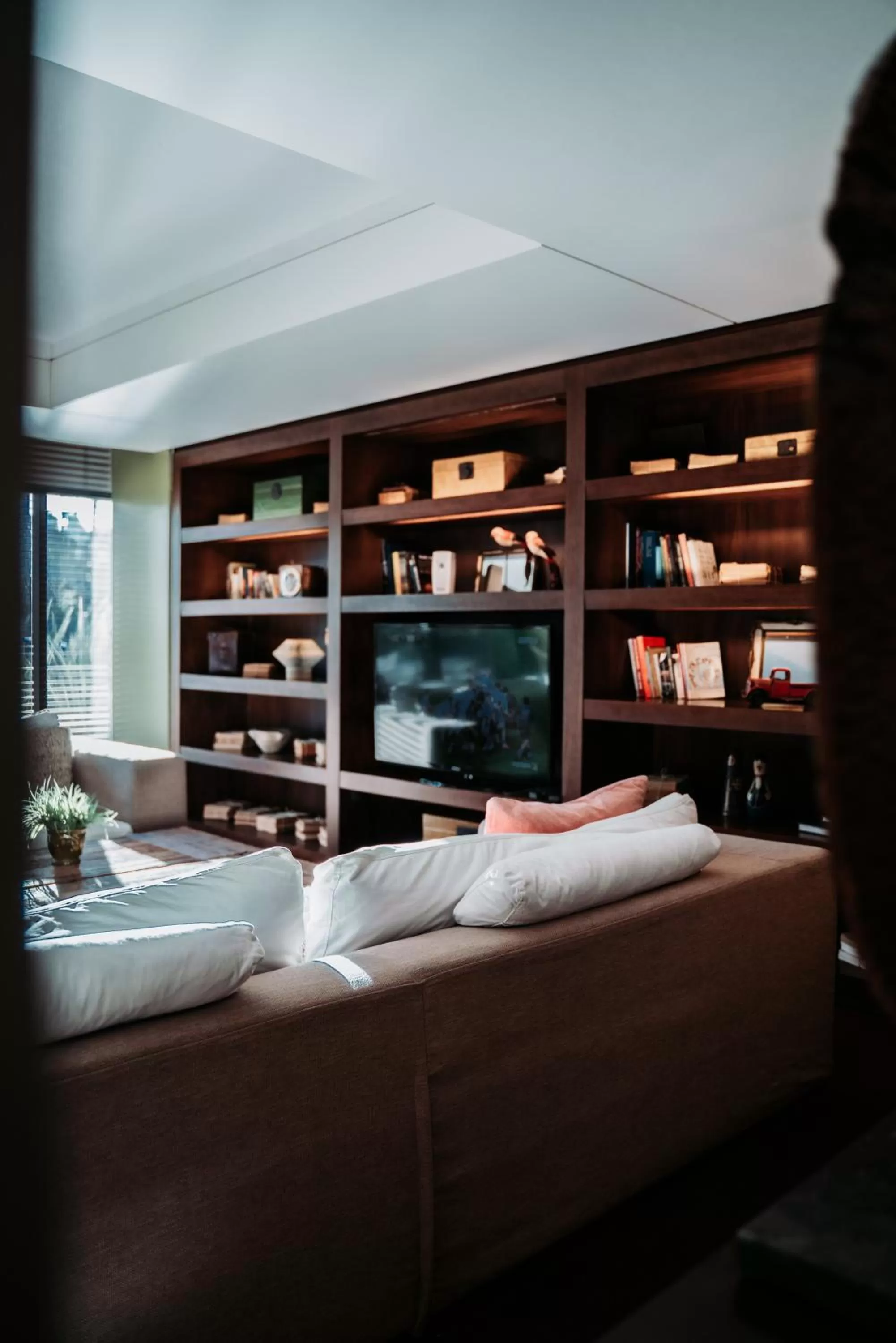 Communal lounge/ TV room, Bed in Cottage Carrasco