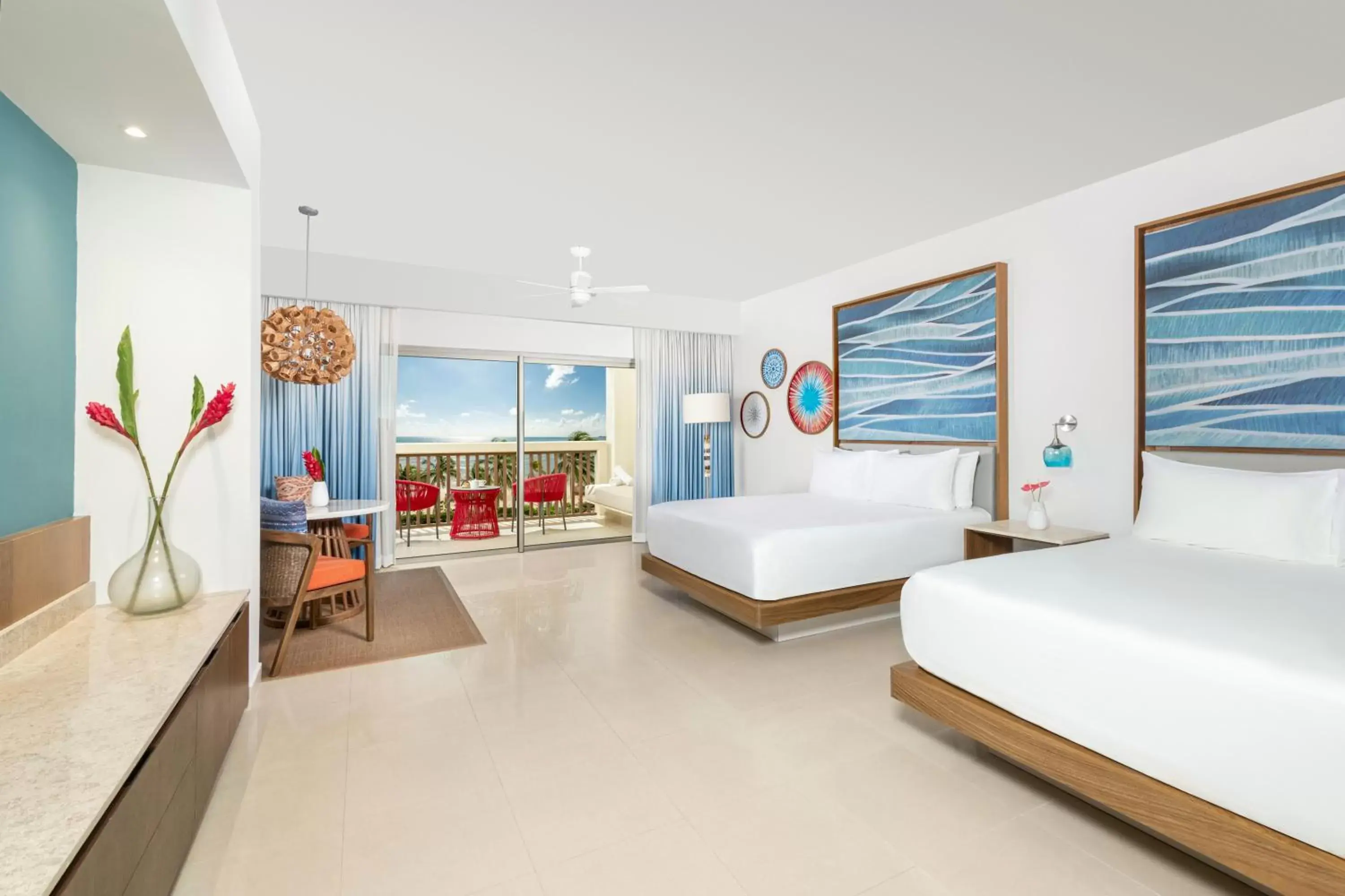 Bed in Hyatt Ziva Riviera Cancun All-Inclusive