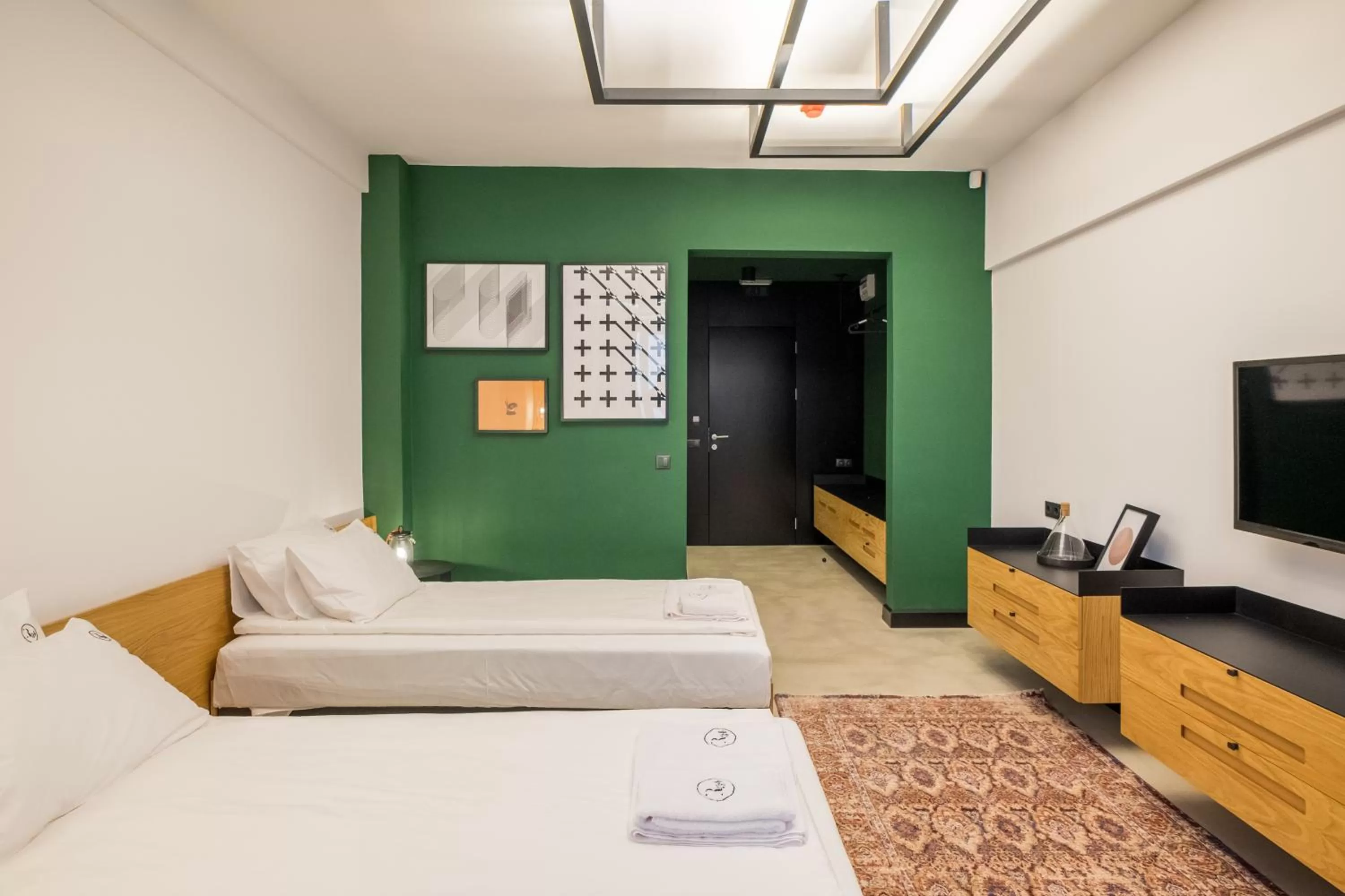 Bed in R34 Boutique Hotel