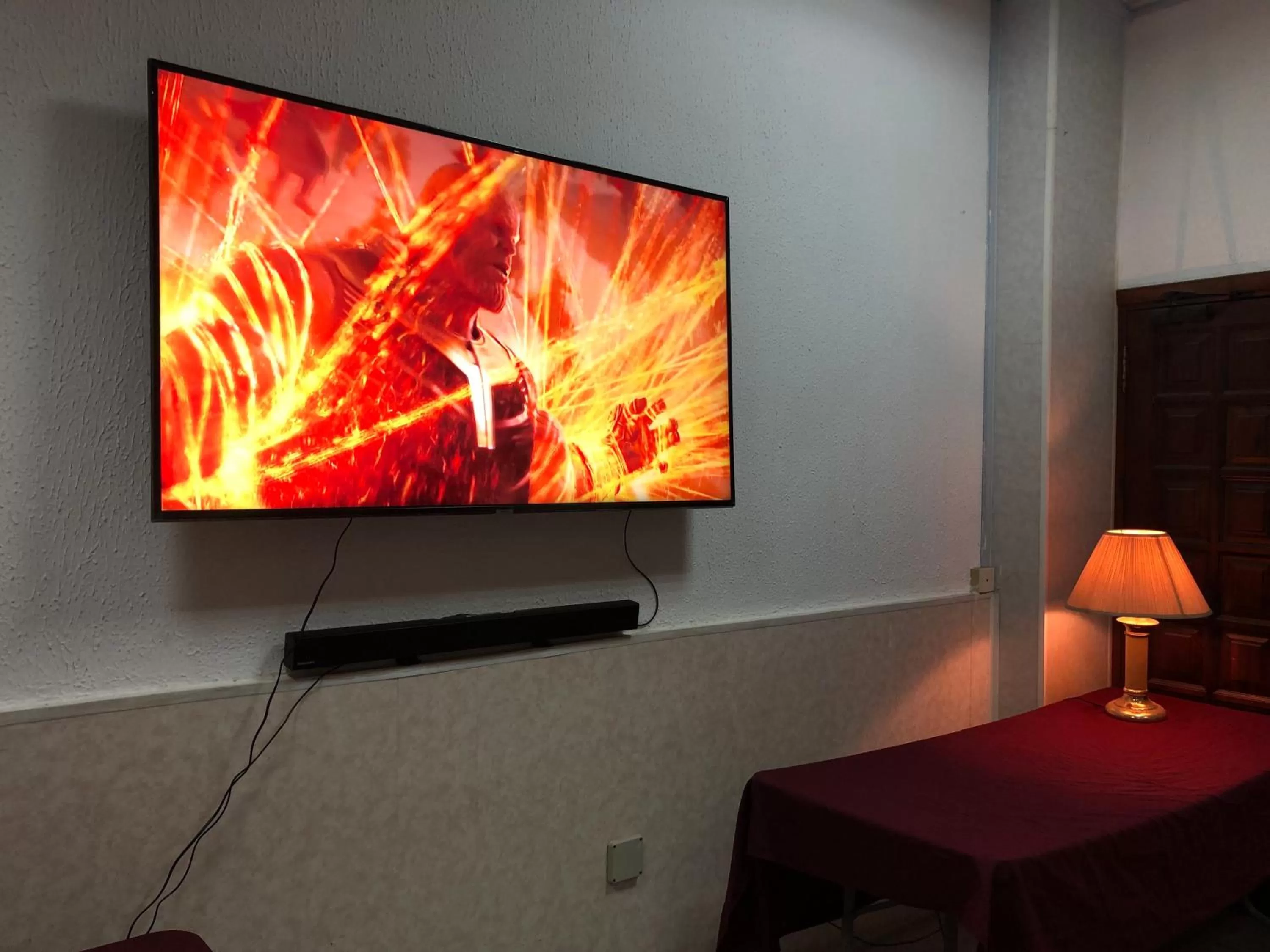 TV/Entertainment Center in Maple Leaf Korean Hotel