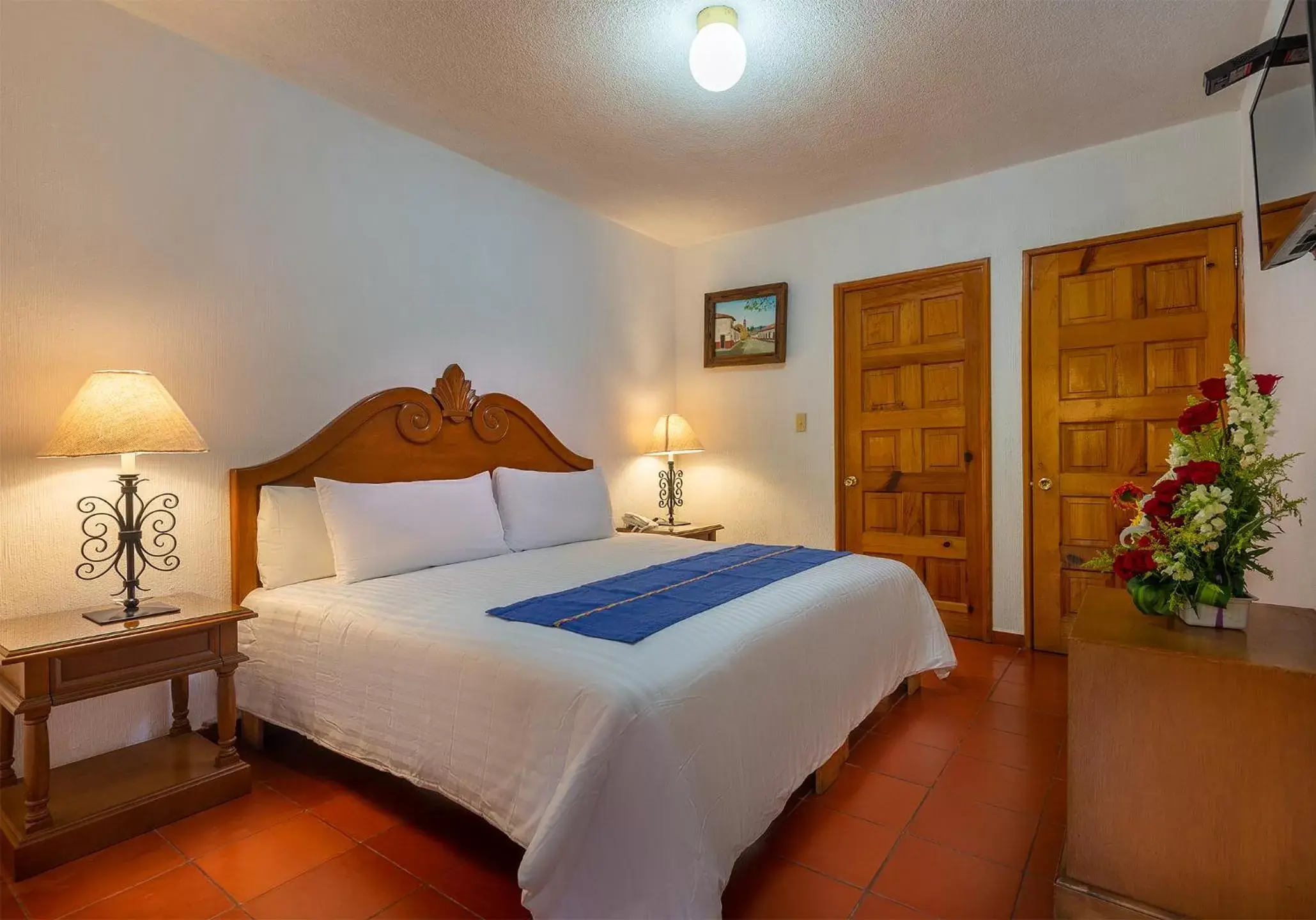 Bed in Hotel la Parroquia