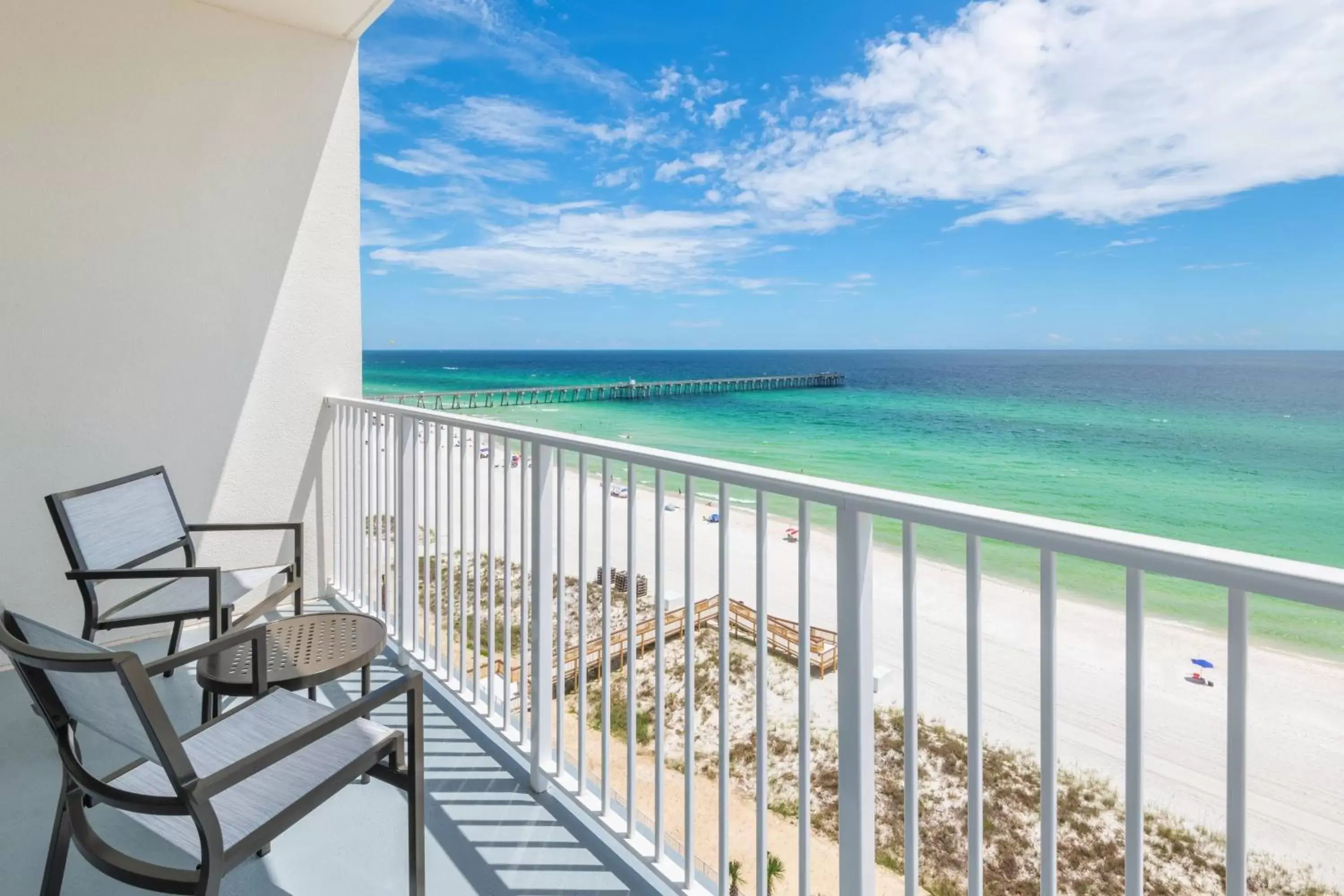 Bedroom, Sea View in SpringHill Suites by Marriott Panama City Beach Beachfront