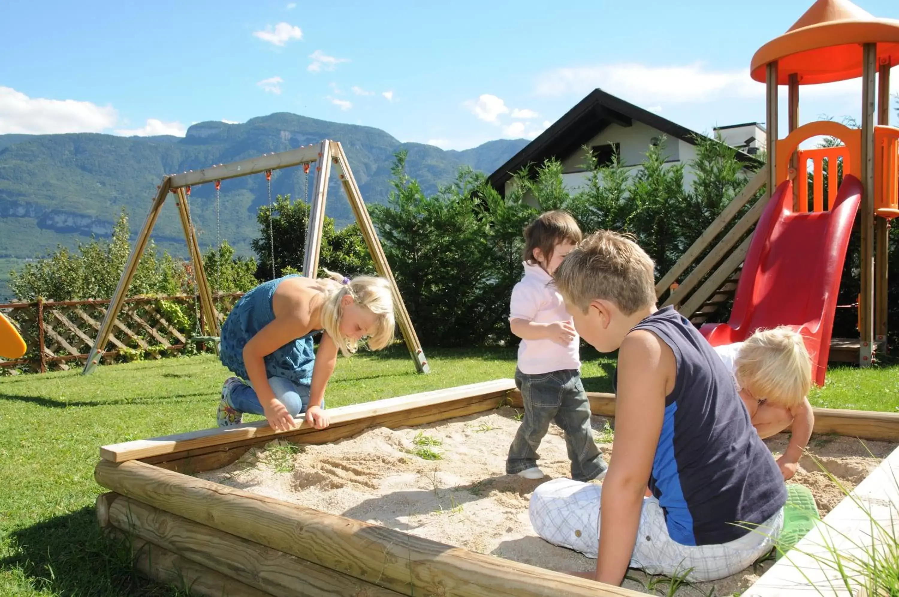 Children play ground, Children in Garni Hotel Ritterhof