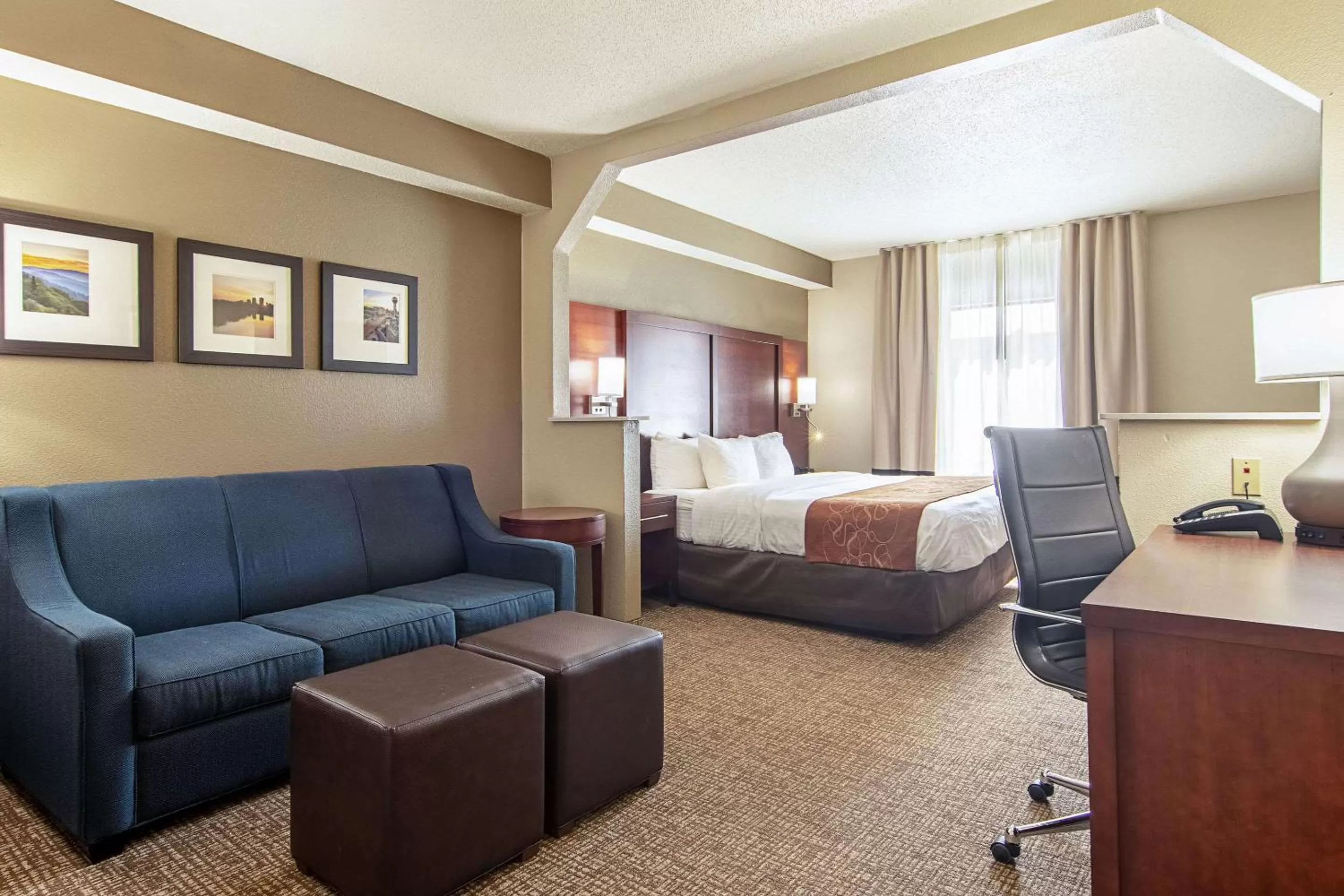Photo of the whole room in Comfort Suites Knoxville Airport
