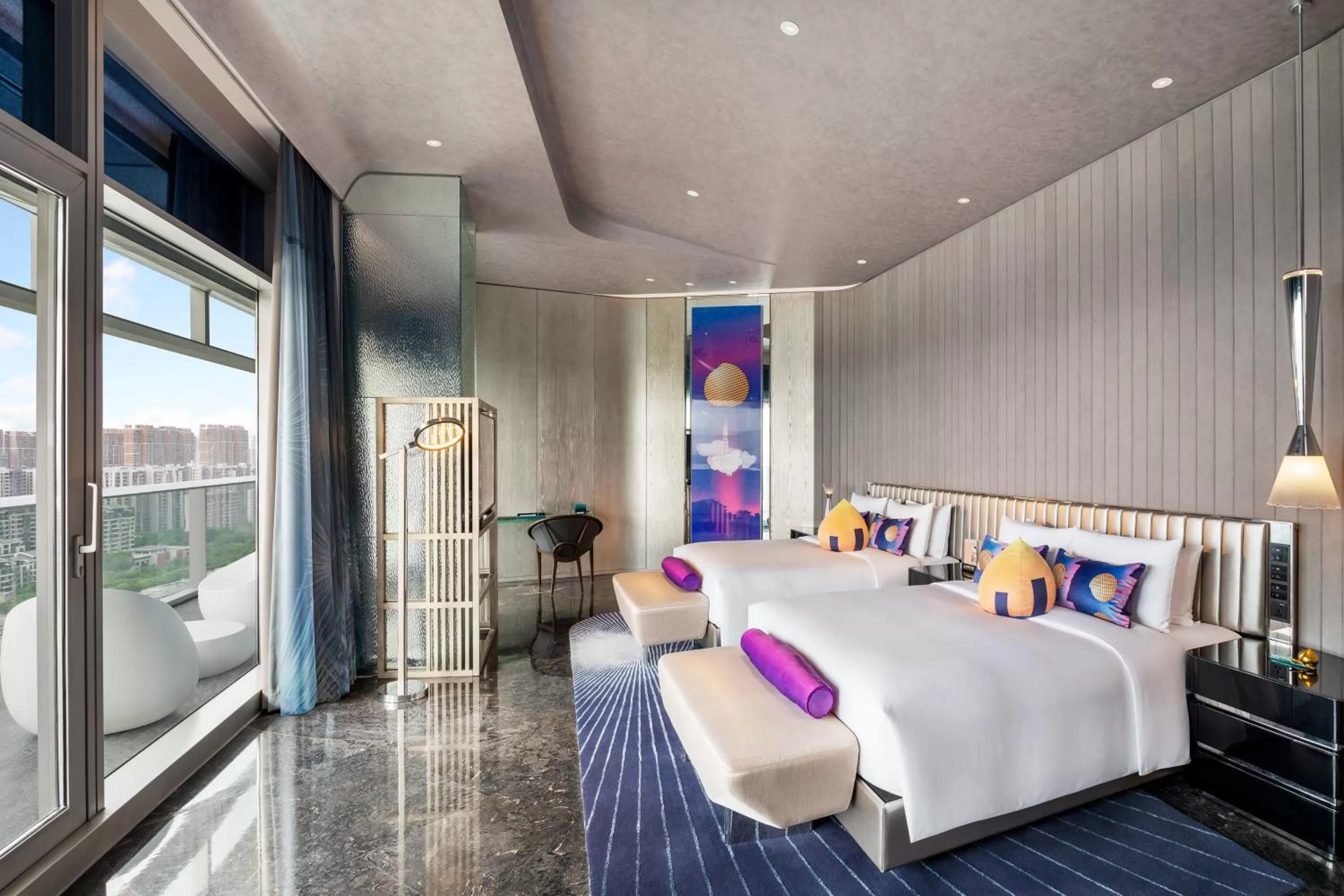 Bedroom, Bed in W XIAN Hotel