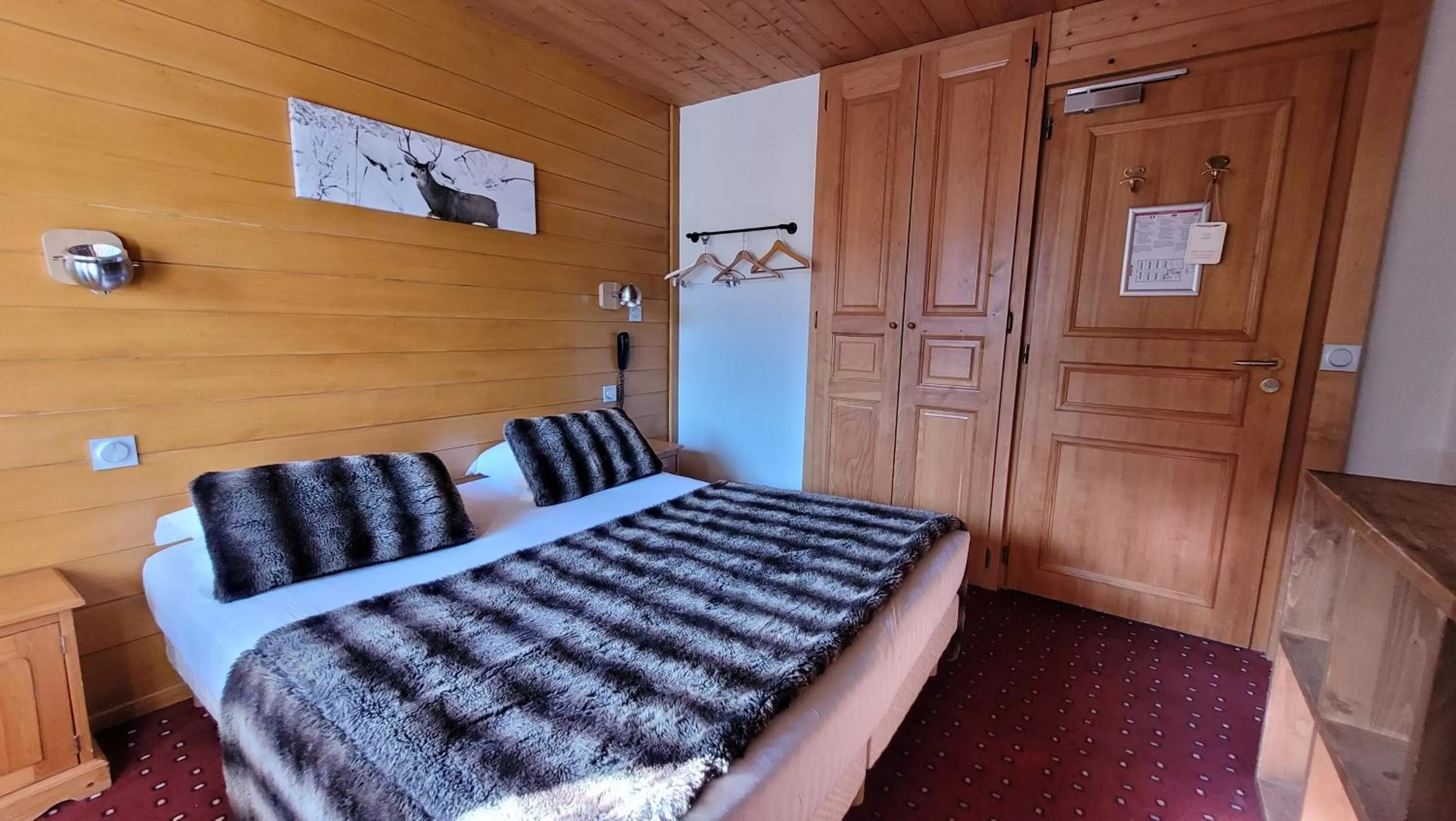 Bed in Hotel Christiania