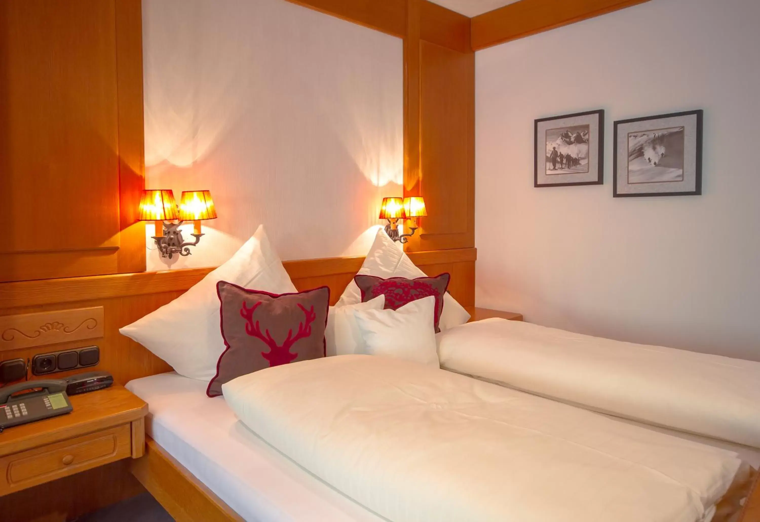 Bed in Hotel Bergruh