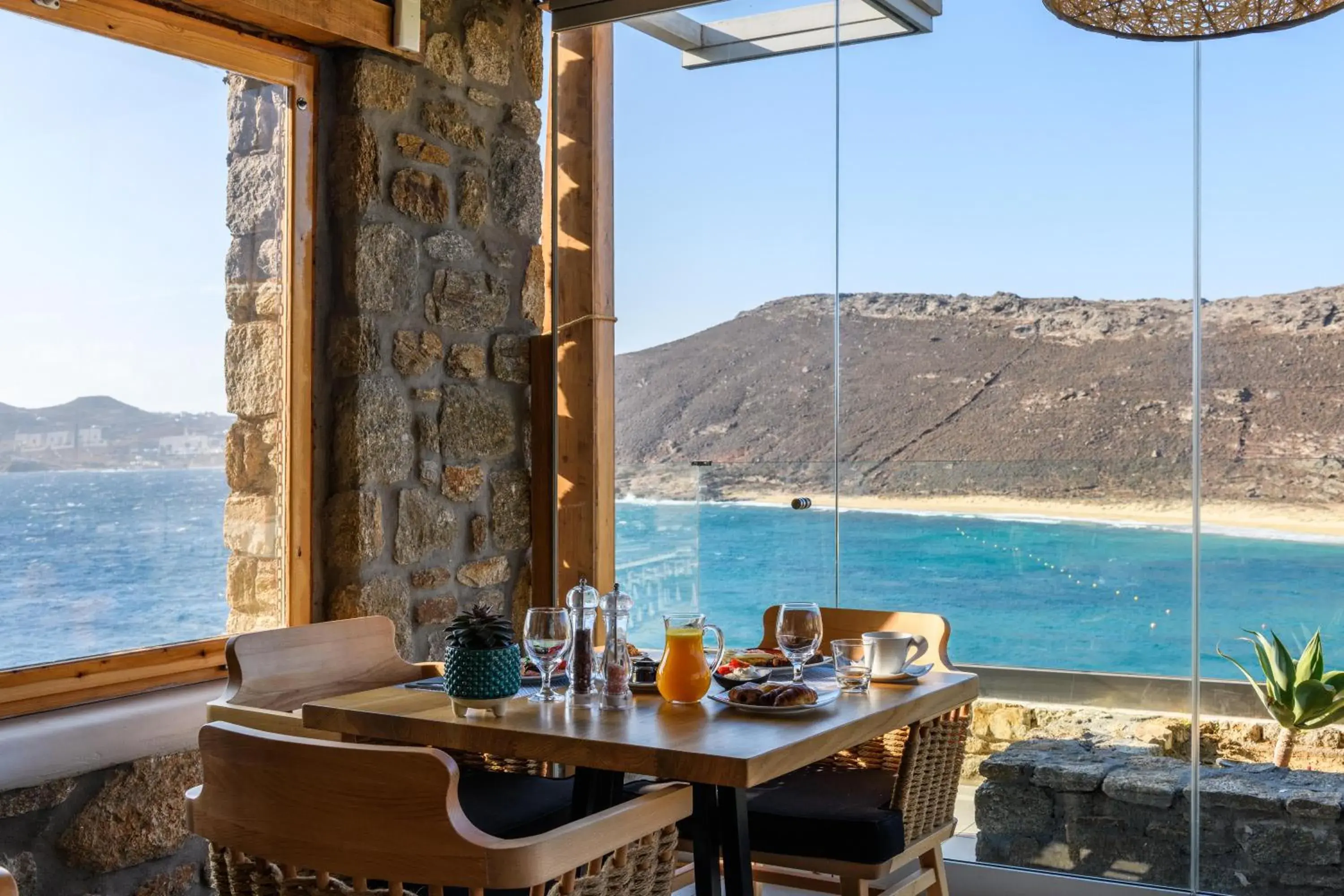 Breakfast in Panormos Village Hotel Breakfast in Panormos Village Hotel