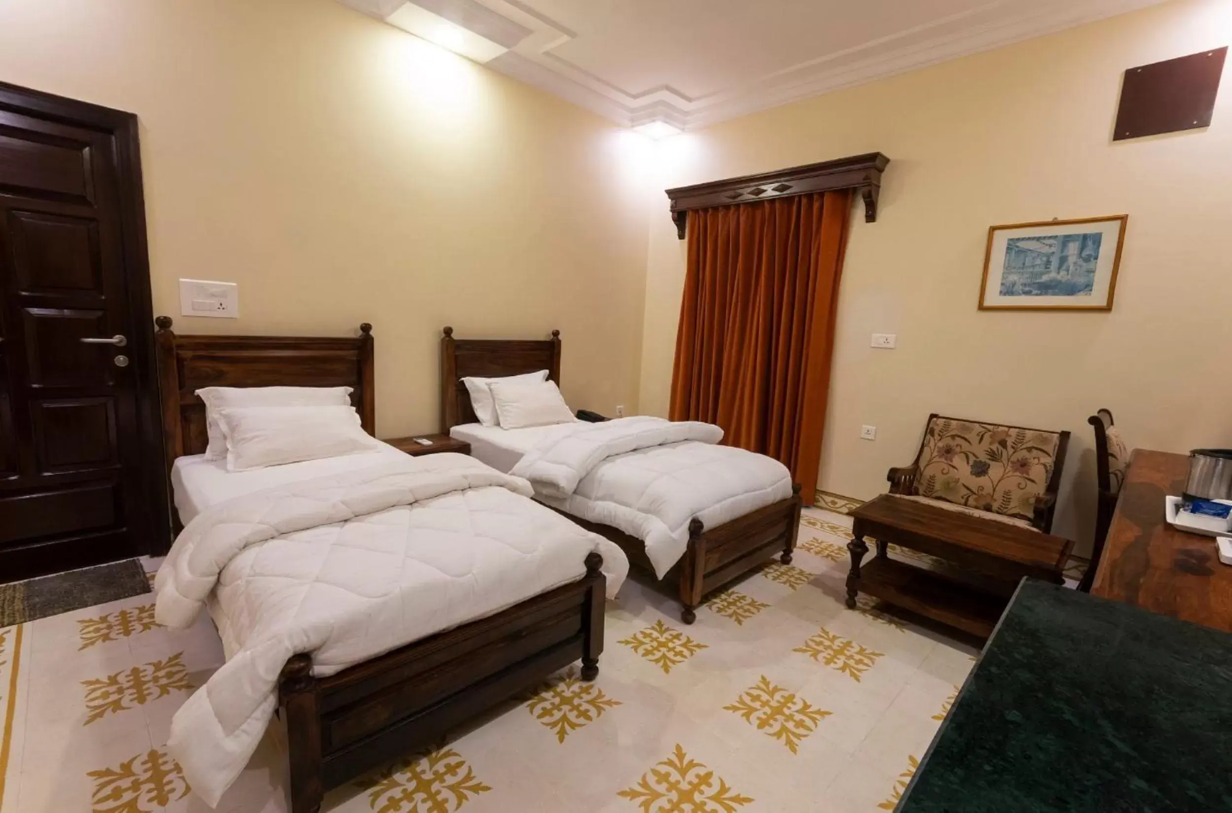 Bed in Hanuwant Niwas Jodhpur Bed in Hanuwant Niwas Jodhpur