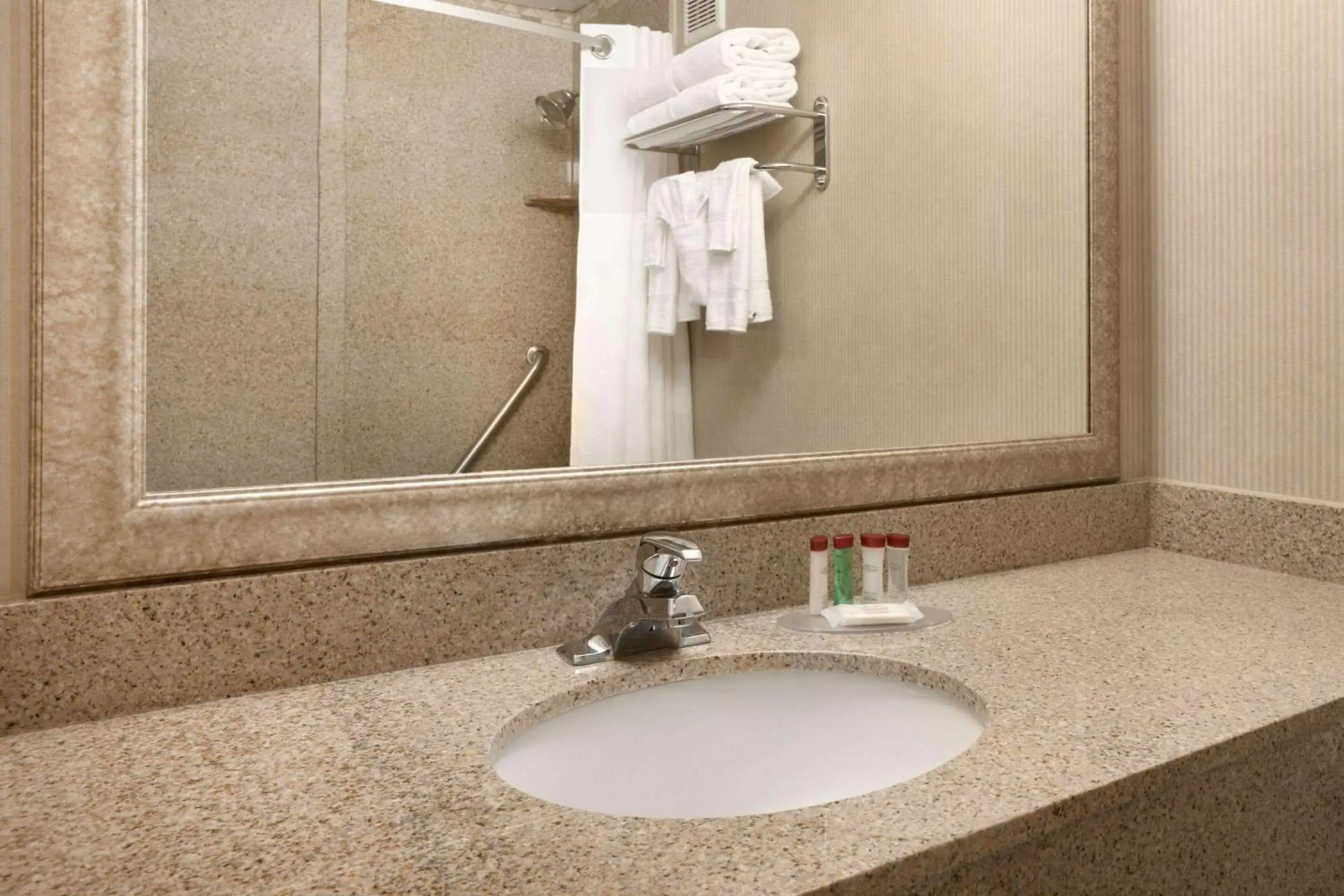 Bathroom in Ramada by Wyndham Newark/Wilmington Bathroom in Ramada by Wyndham Newark/Wilmington