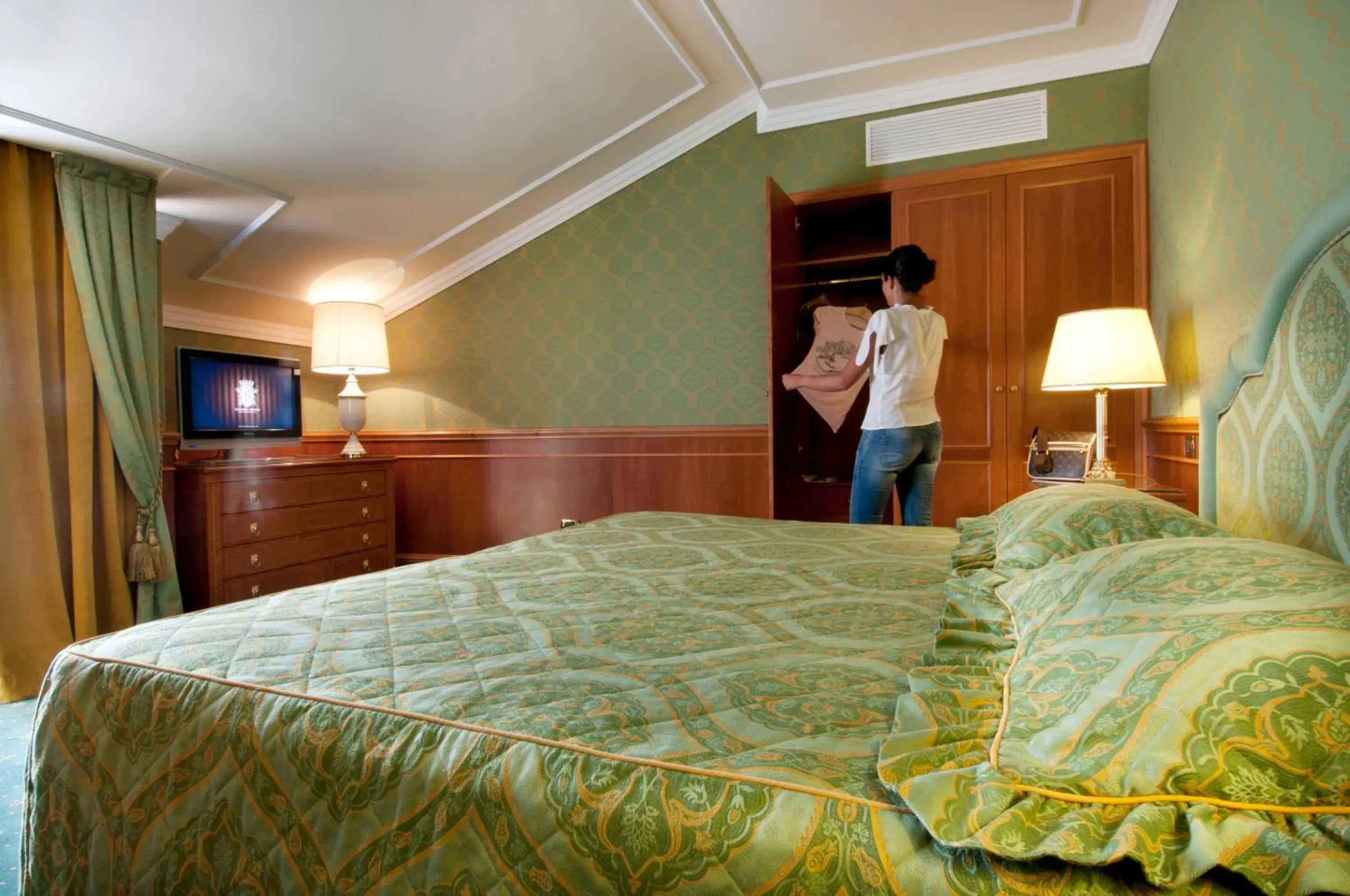 Bed in Grand Hotel Dino