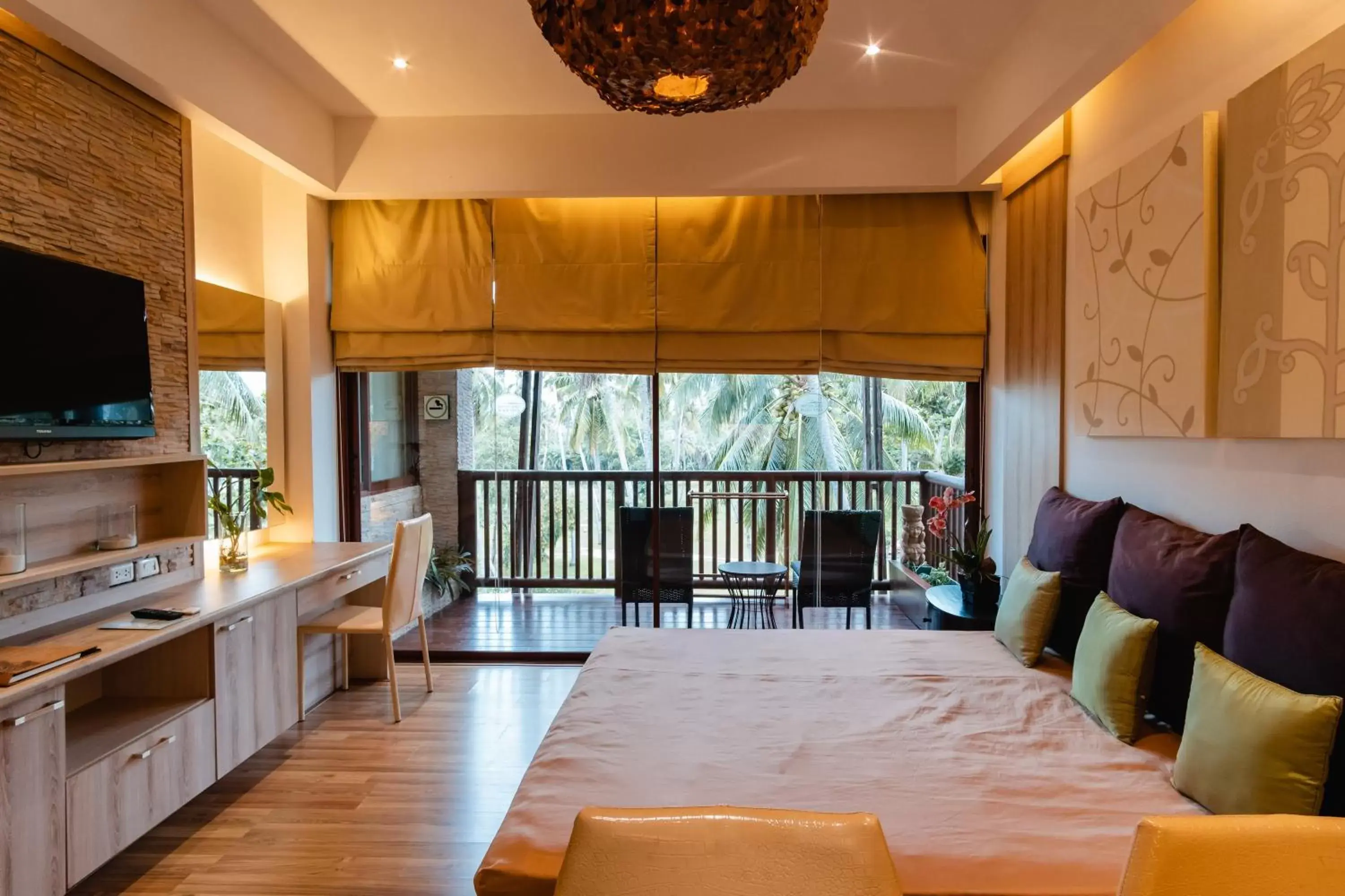 Living room, Seating Area in Dhevan Dara Beach Villa Kuiburi
