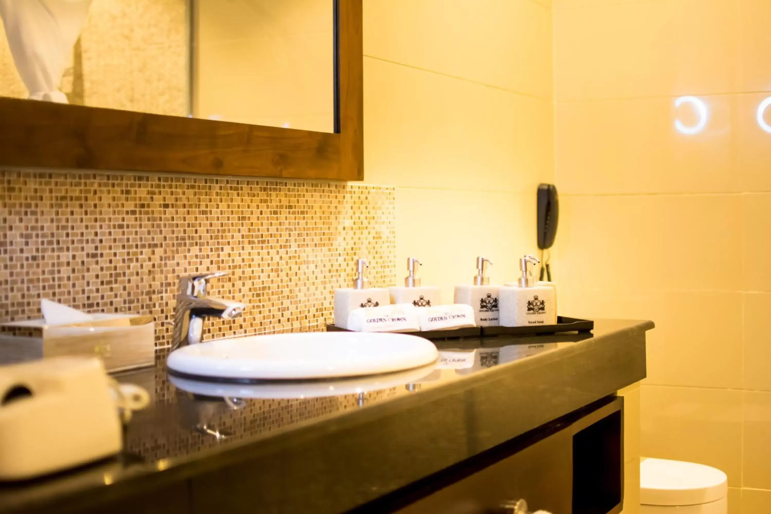 Bathroom in The Golden Crown Hotel