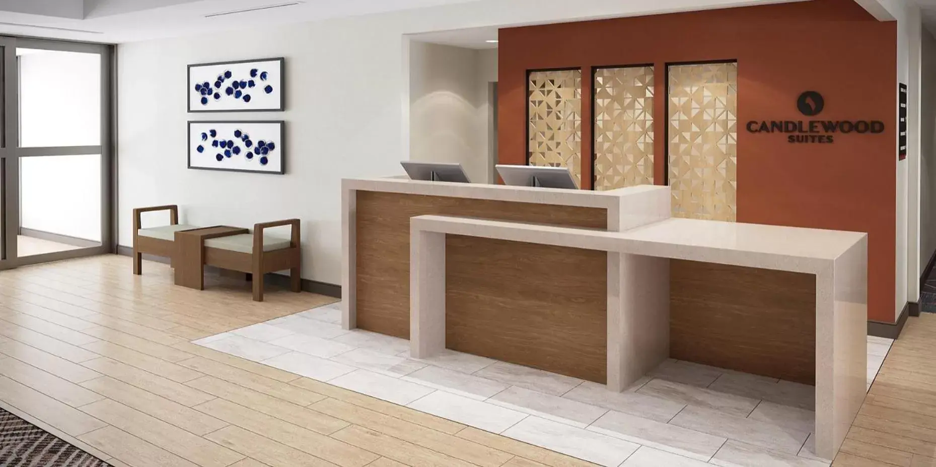 Lobby/Reception in Candlewood Suites - Muskogee, an IHG Hotel