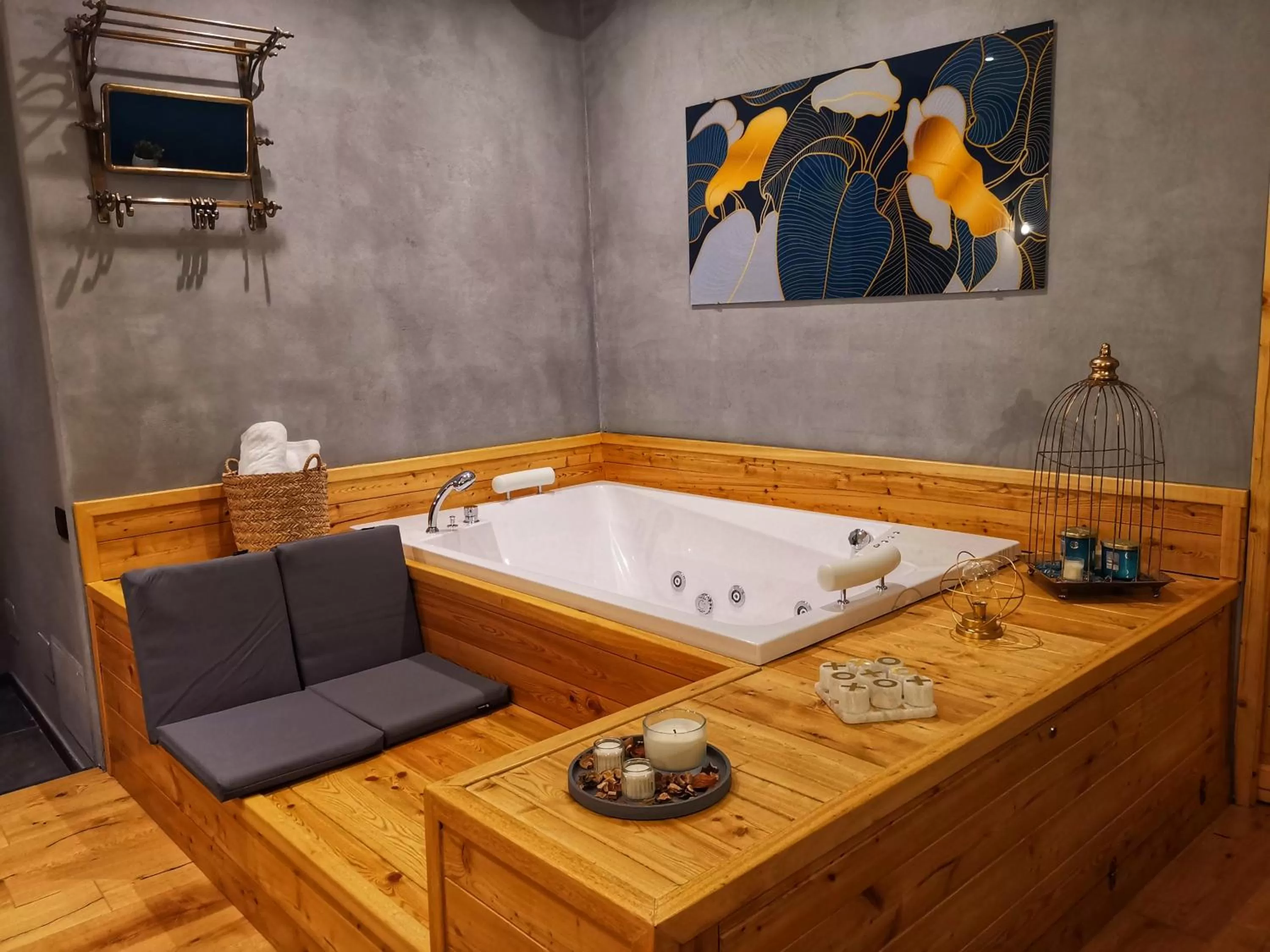 Hot Tub in Drì bed & breakfast