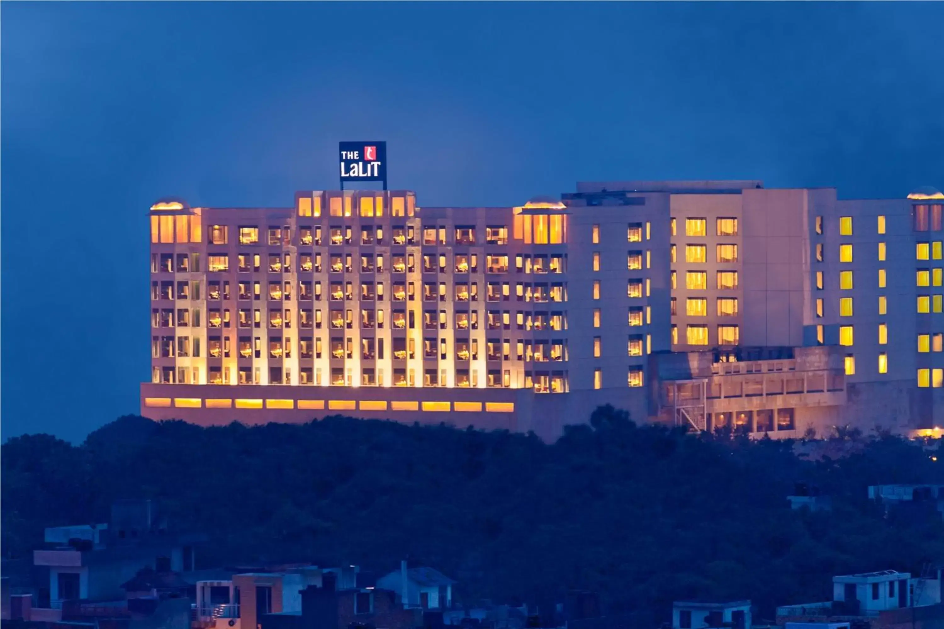 Bird's eye view, Property Building in The Lalit Jaipur