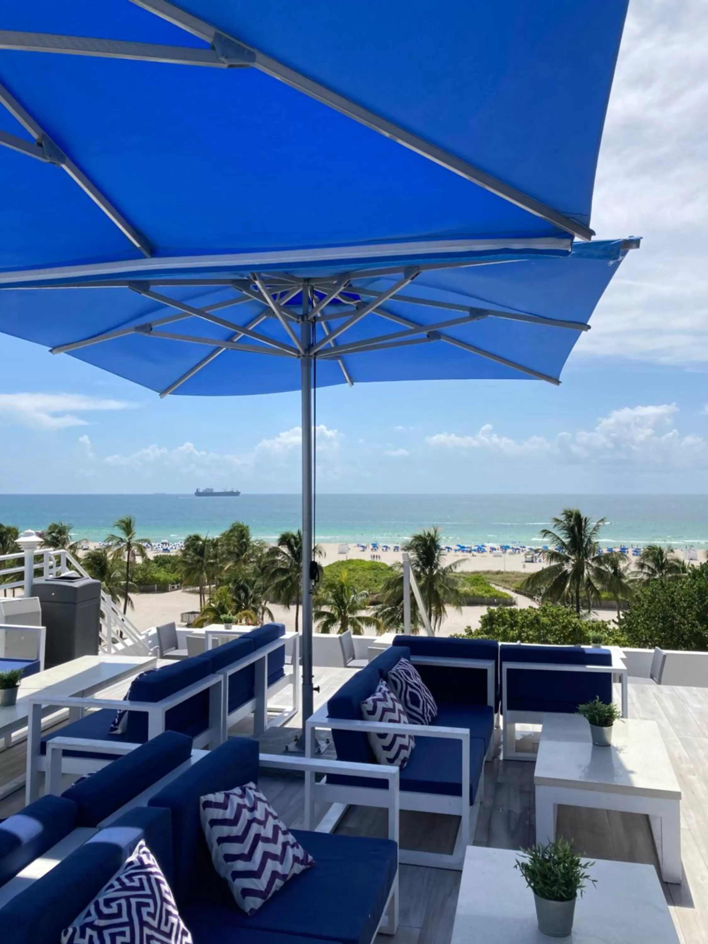 Pool view in Suites at The Strand on Ocean Drive