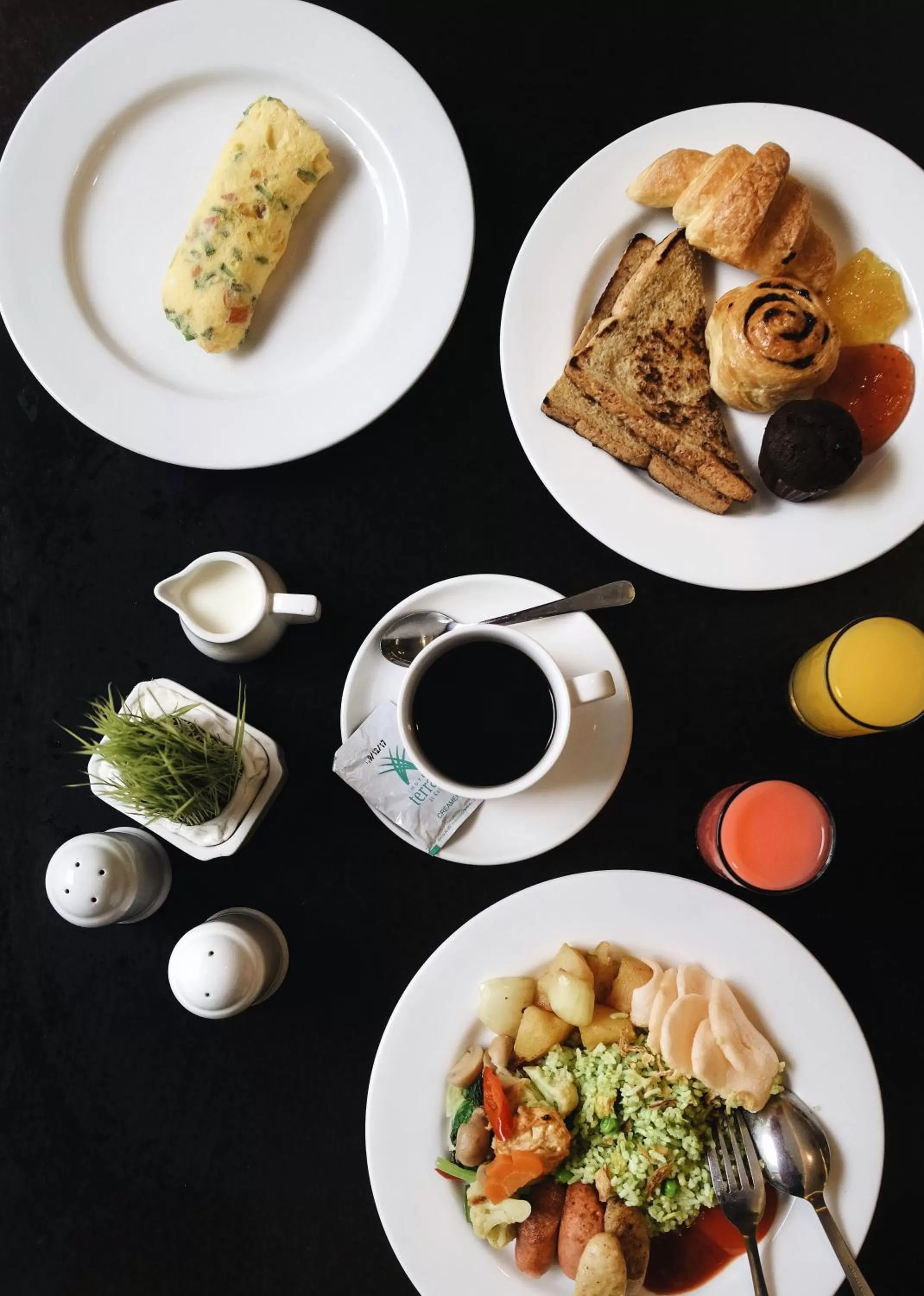 Buffet breakfast in Hotel Terrace at Kuta
