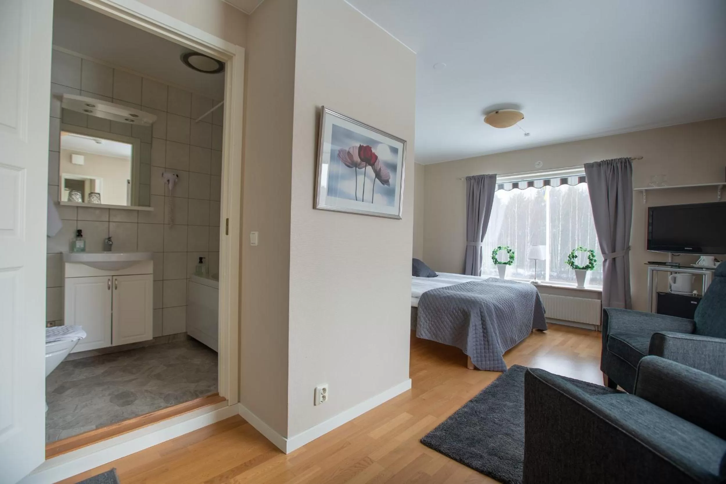 Bed in Hotell Strandvillan Orsa