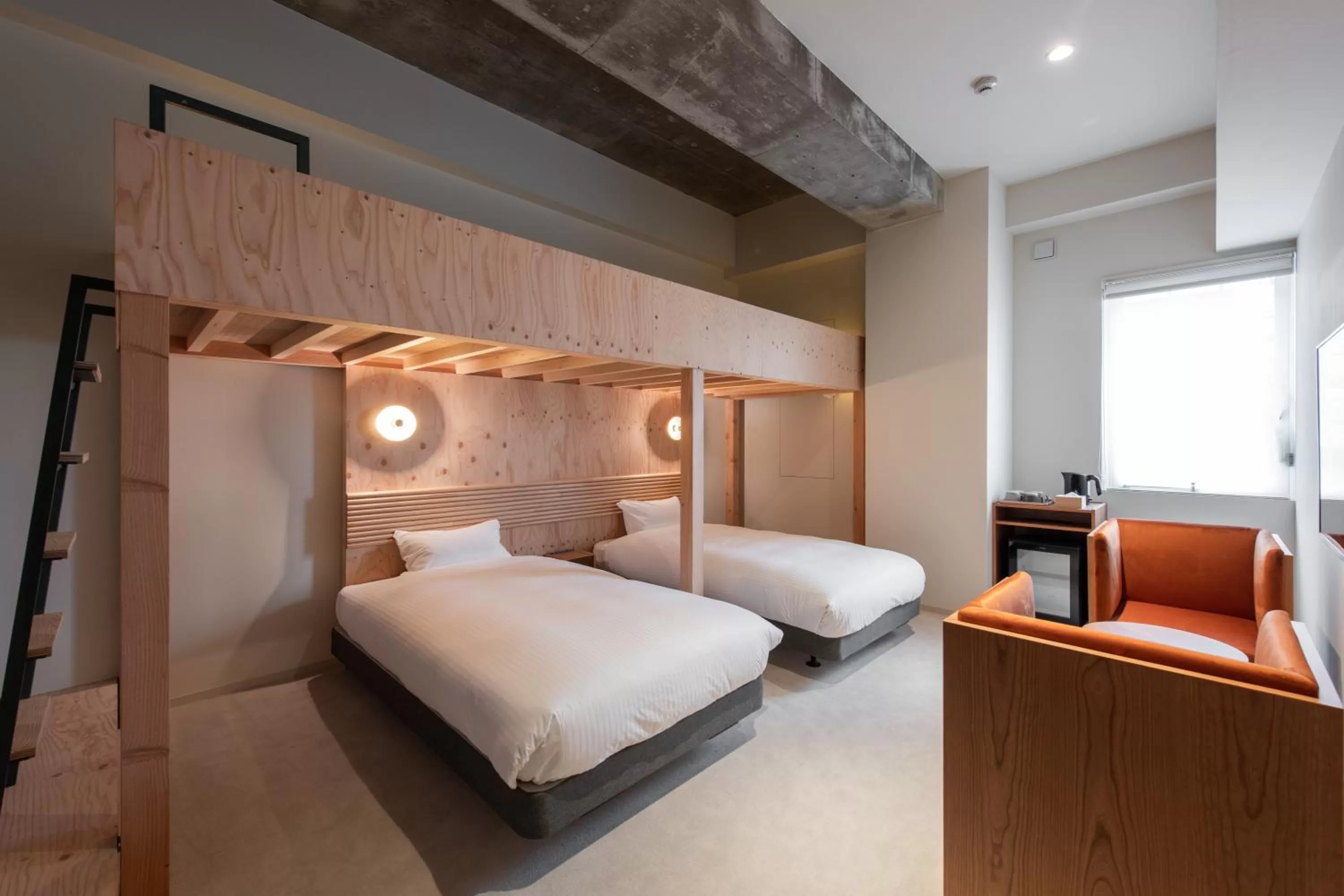 Photo of the whole room, Bed in KIRO Hiroshima by THE SHARE HOTELS