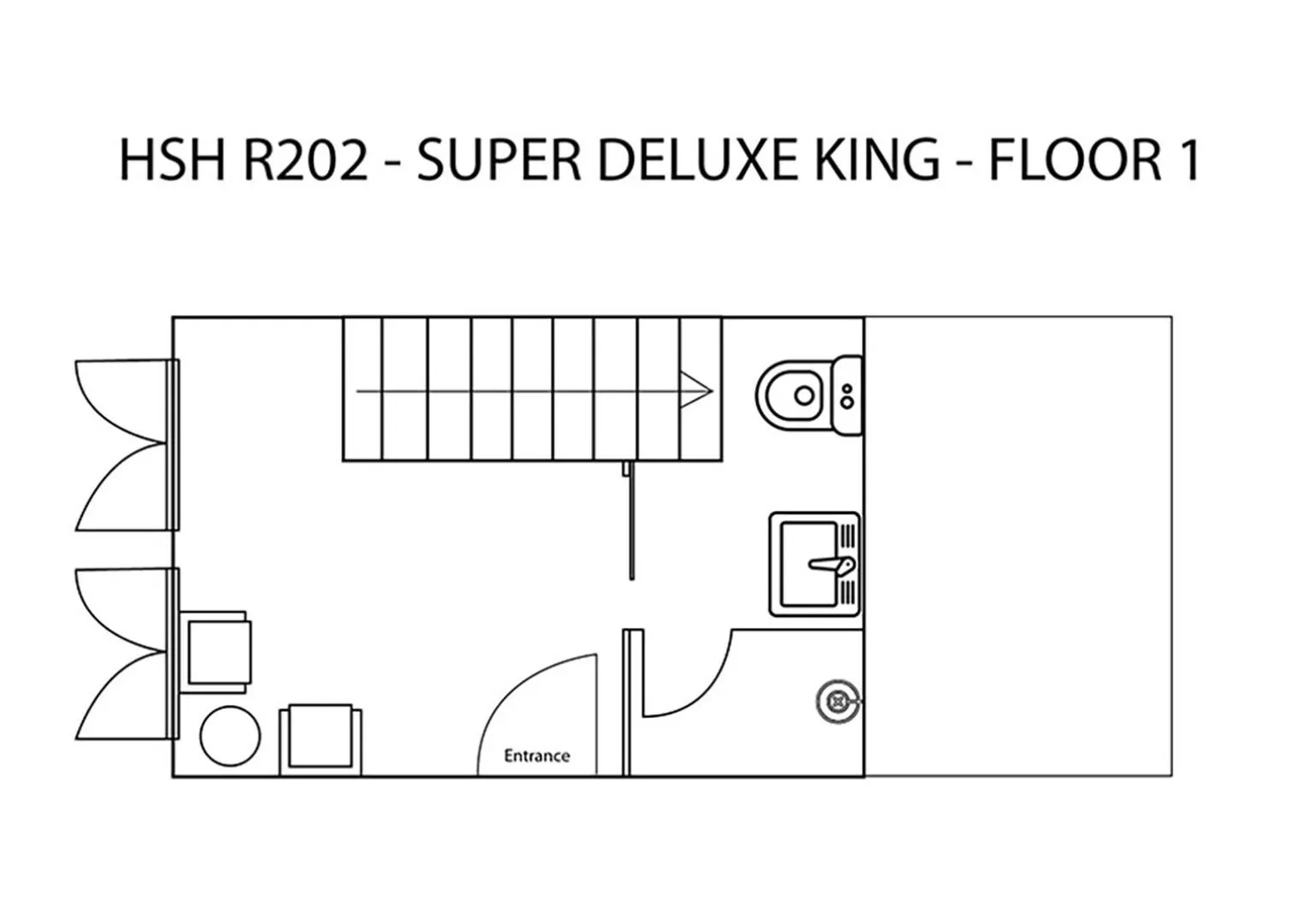Floor plan in Heeren Straits Hotel